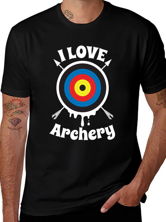 I Love Archery T-Shirt - Archery Target Design