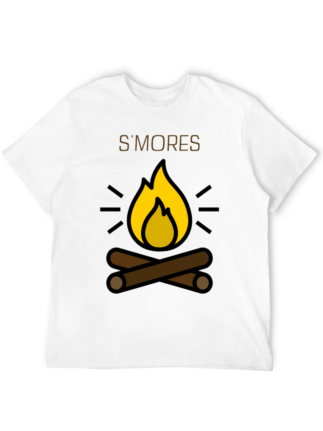 Smores Campfire Graphic Tee - Cozy Camping Shirt