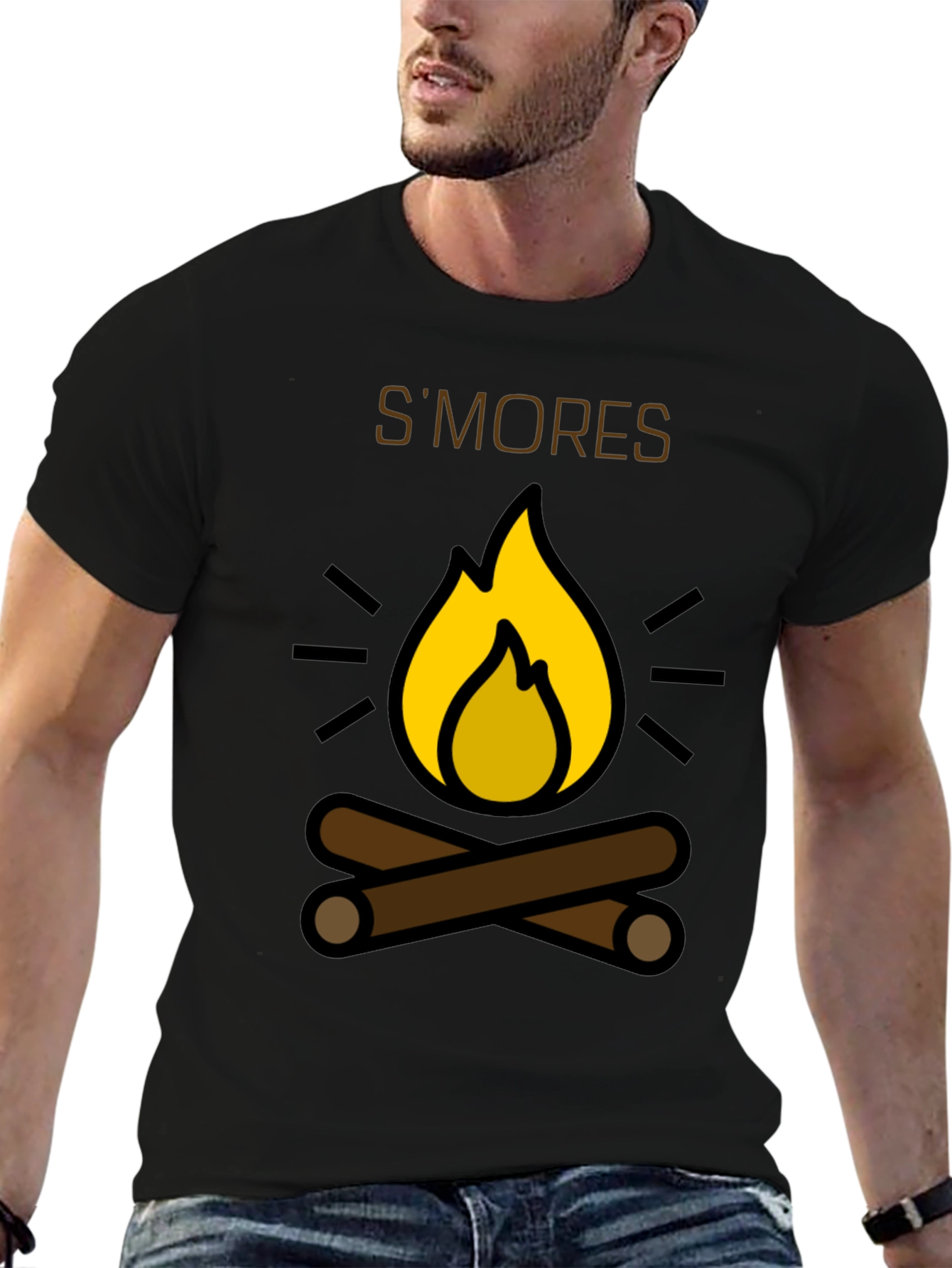 Smores Campfire Graphic Tee - Cozy Camping Shirt