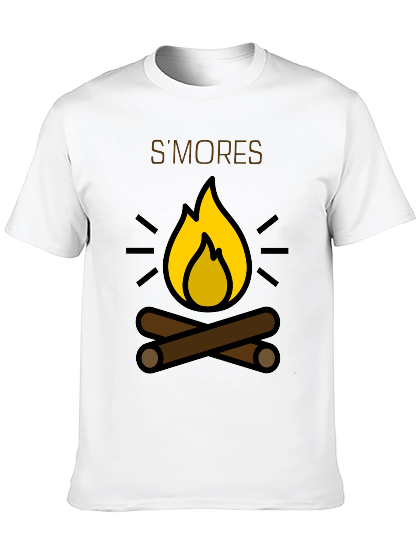 Smores Campfire Graphic Tee - Cozy Camping Shirt