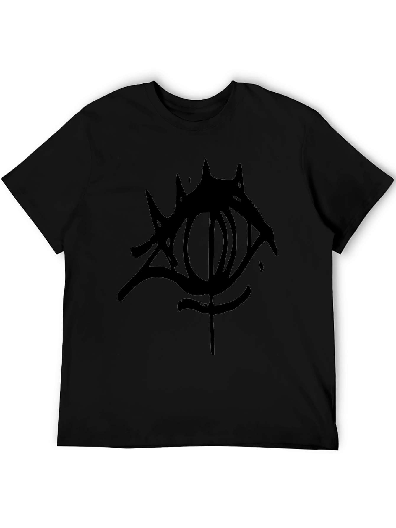 Mens Black Graphic Tee - Eye Design
