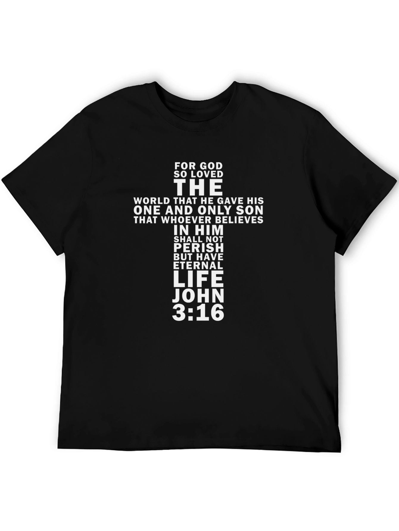 John 3:16 Graphic T-Shirt - Eternal Life Design