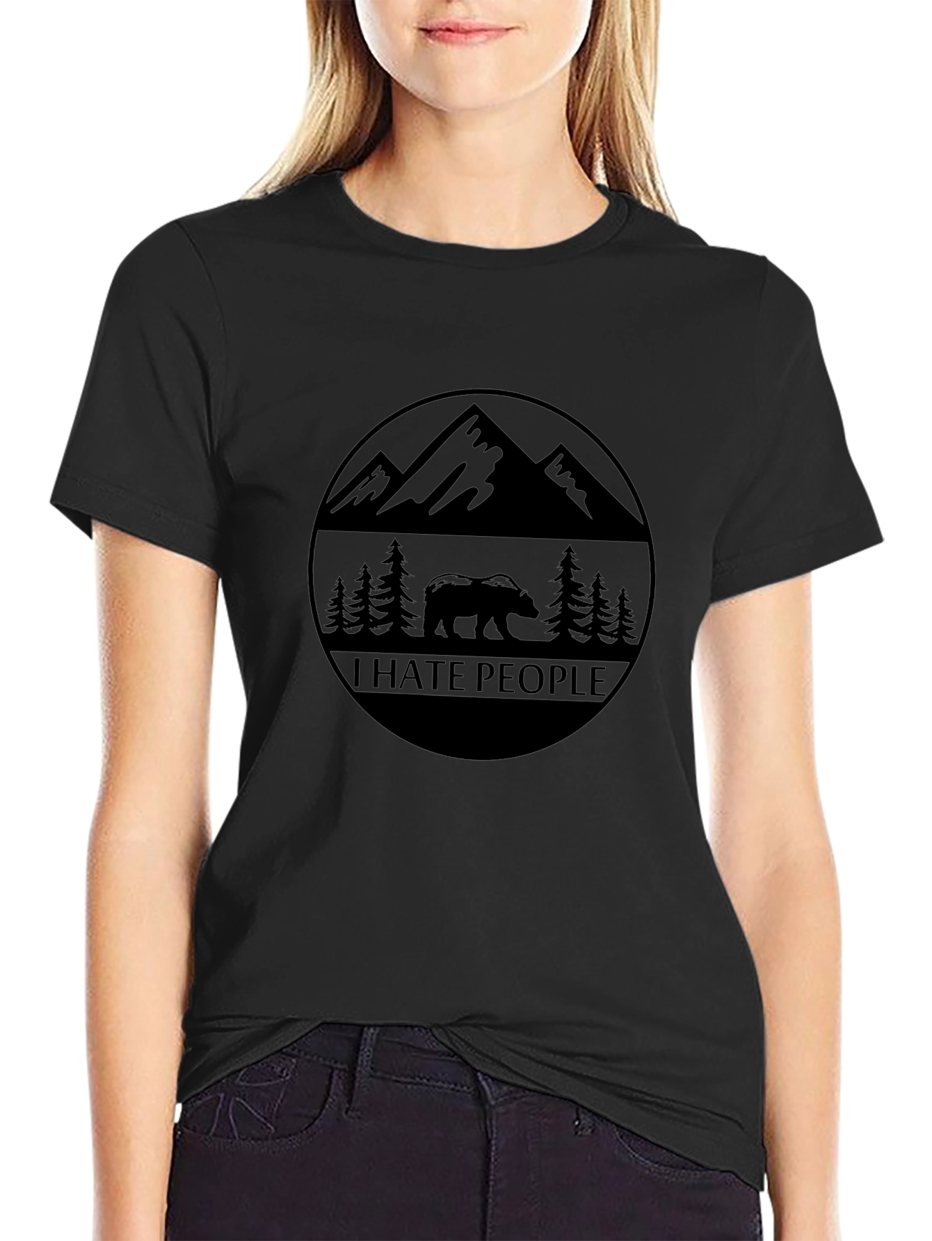 I Hate People Bear Mountain Graphic Tee