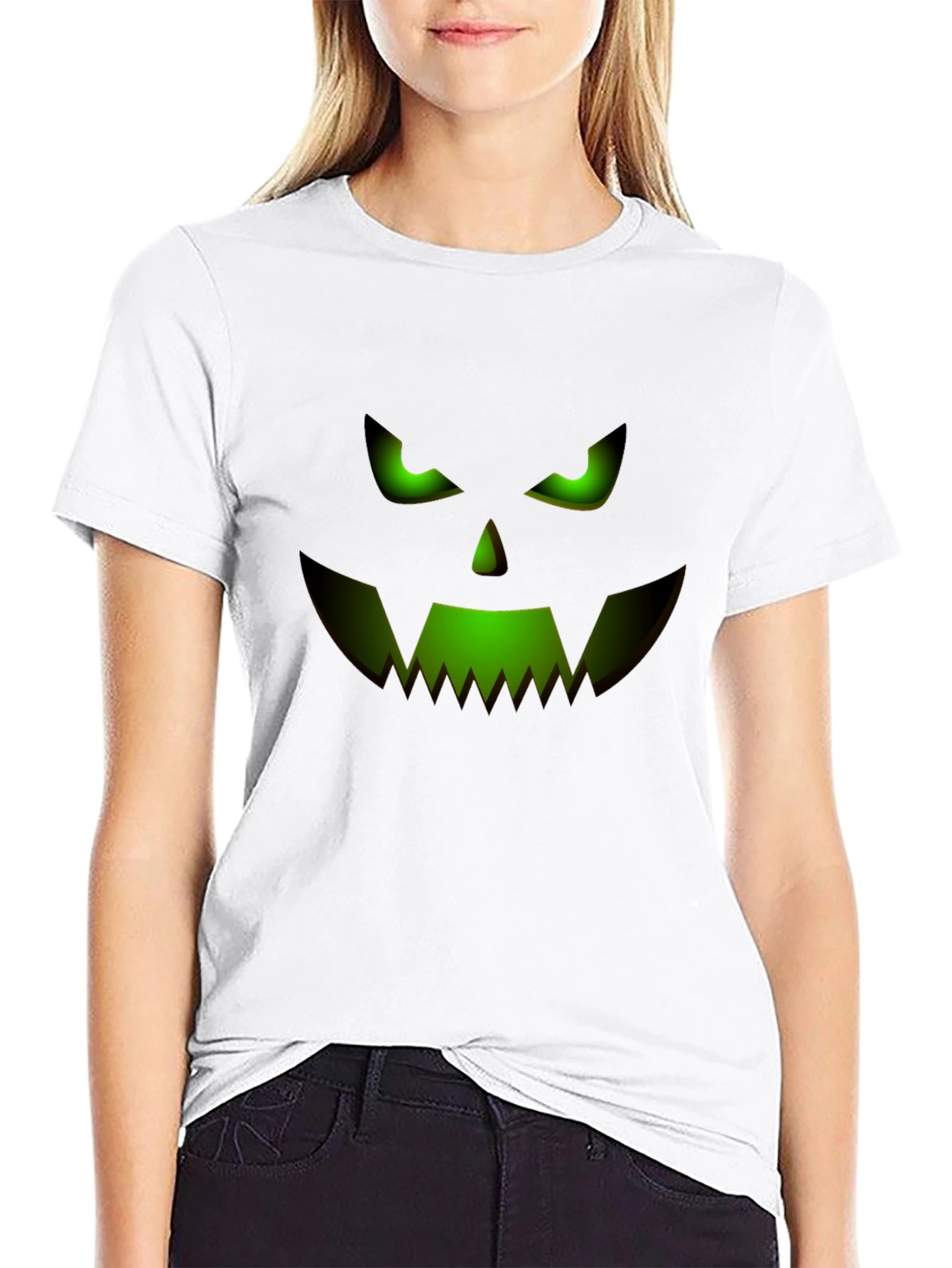 Spooky Jack-o-Lantern Face T-Shirt