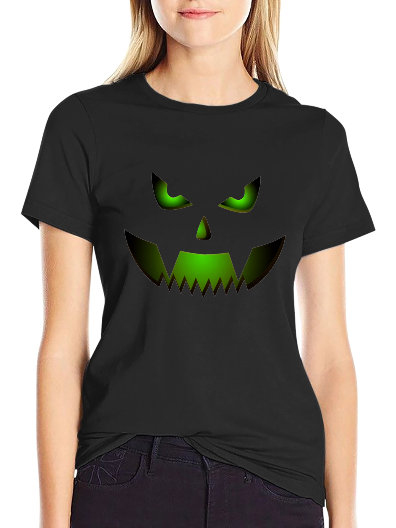 Spooky Jack-o-Lantern Face T-Shirt