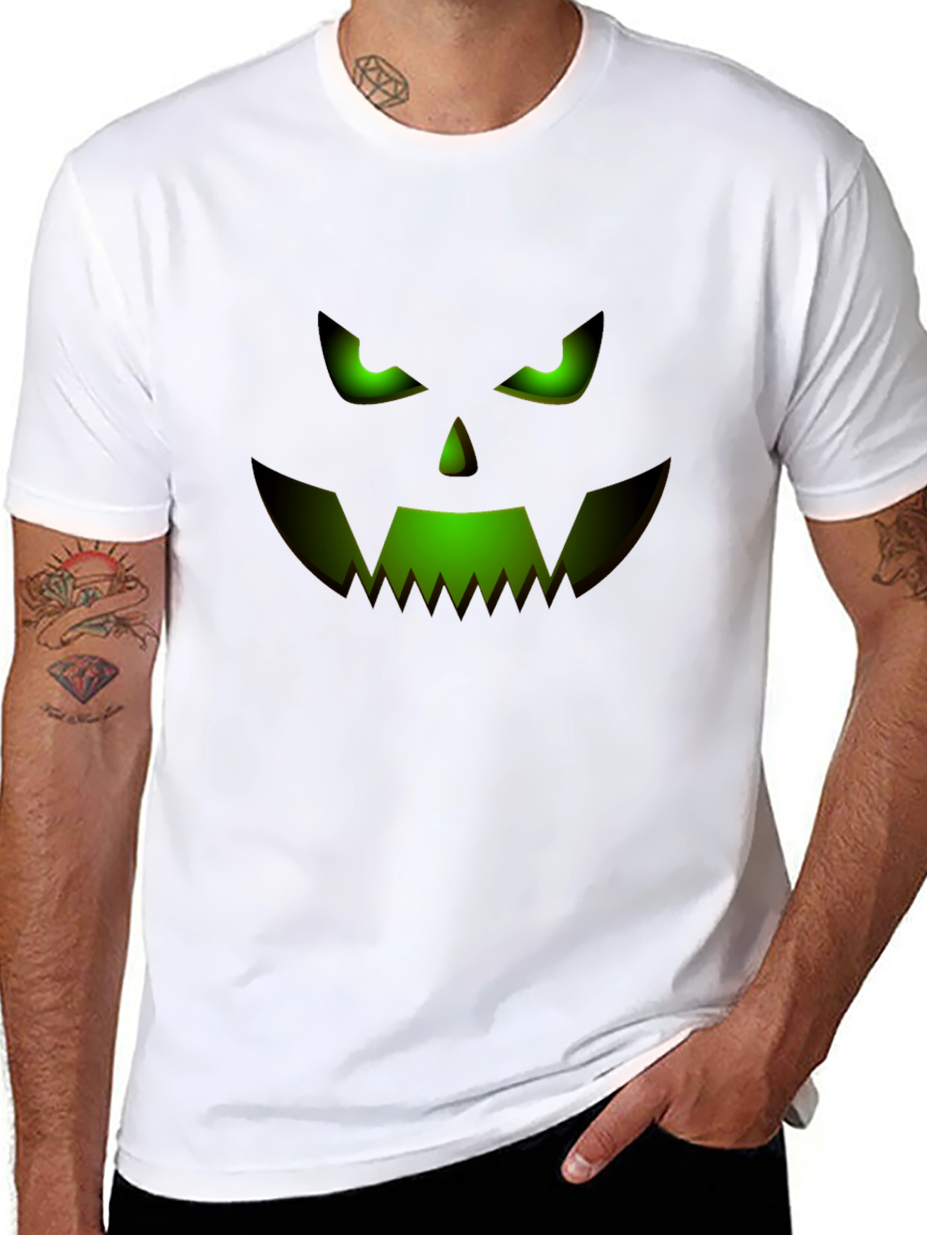 Spooky Jack-o-Lantern Face T-Shirt