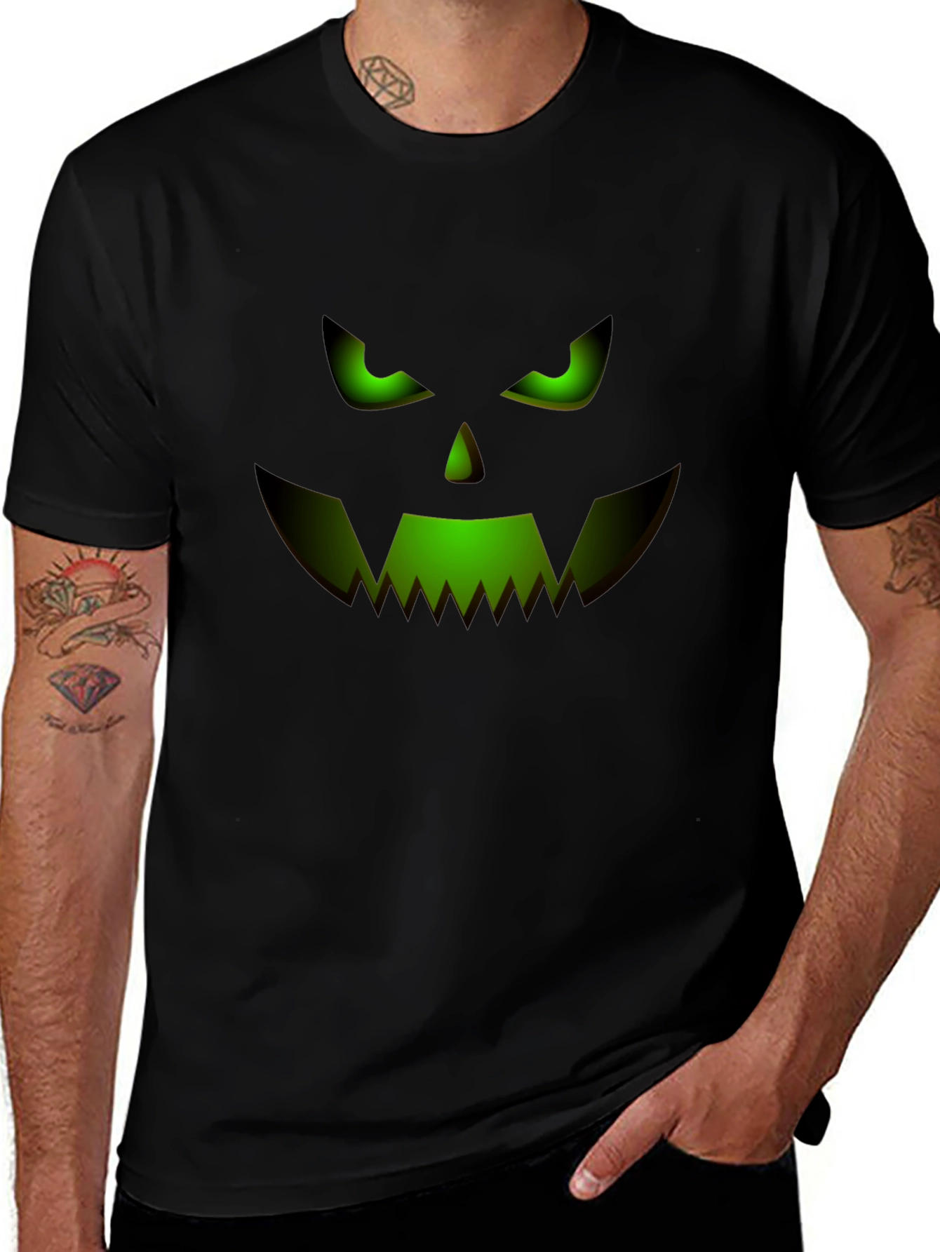 Spooky Jack-o-Lantern Face T-Shirt