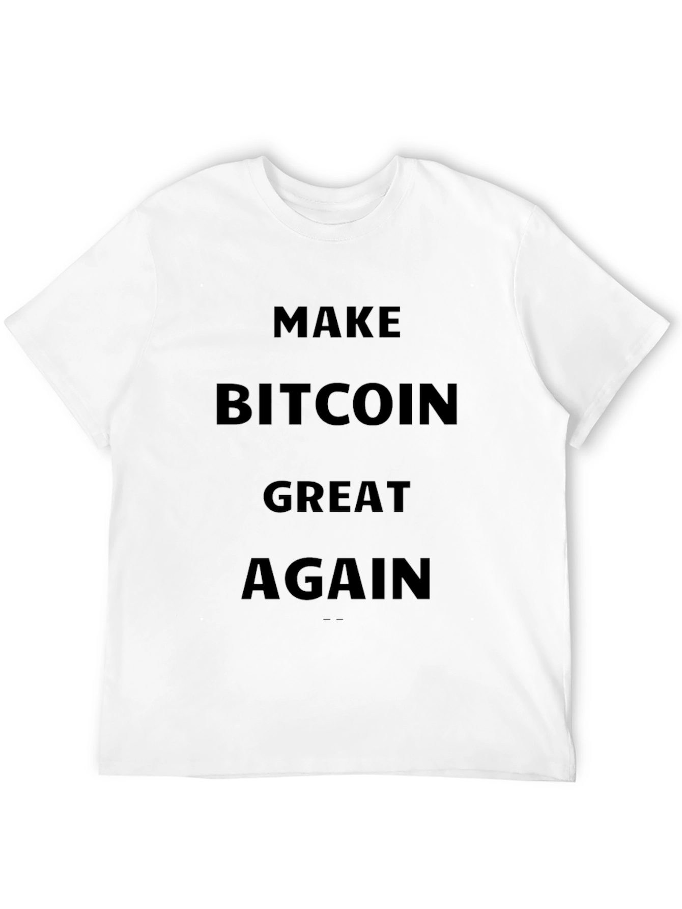 Make Bitcoin Great Again Black T-Shirt
