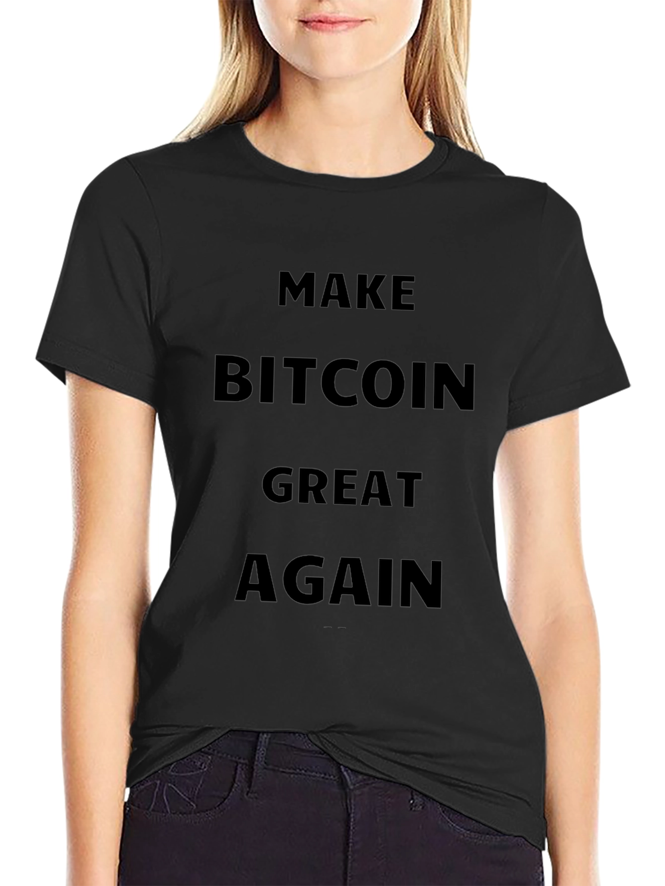 Make Bitcoin Great Again Black T-Shirt