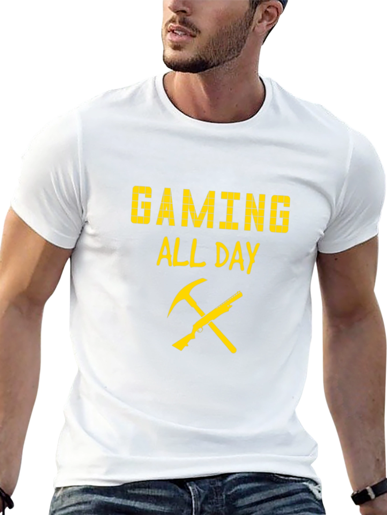 Gaming All Day T-Shirt - Pixel Design