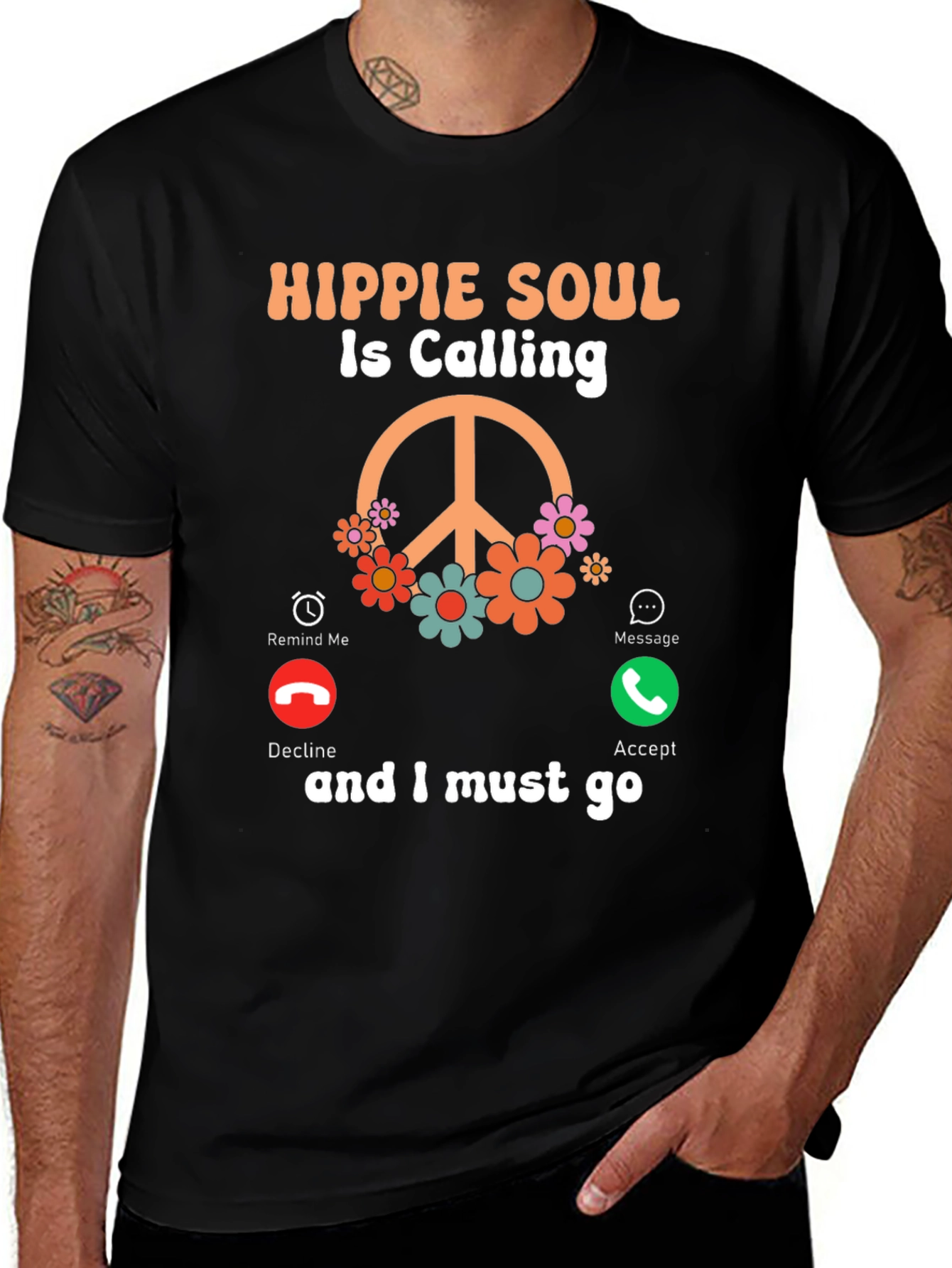 Hippie Soul Calling Graphic T-Shirt