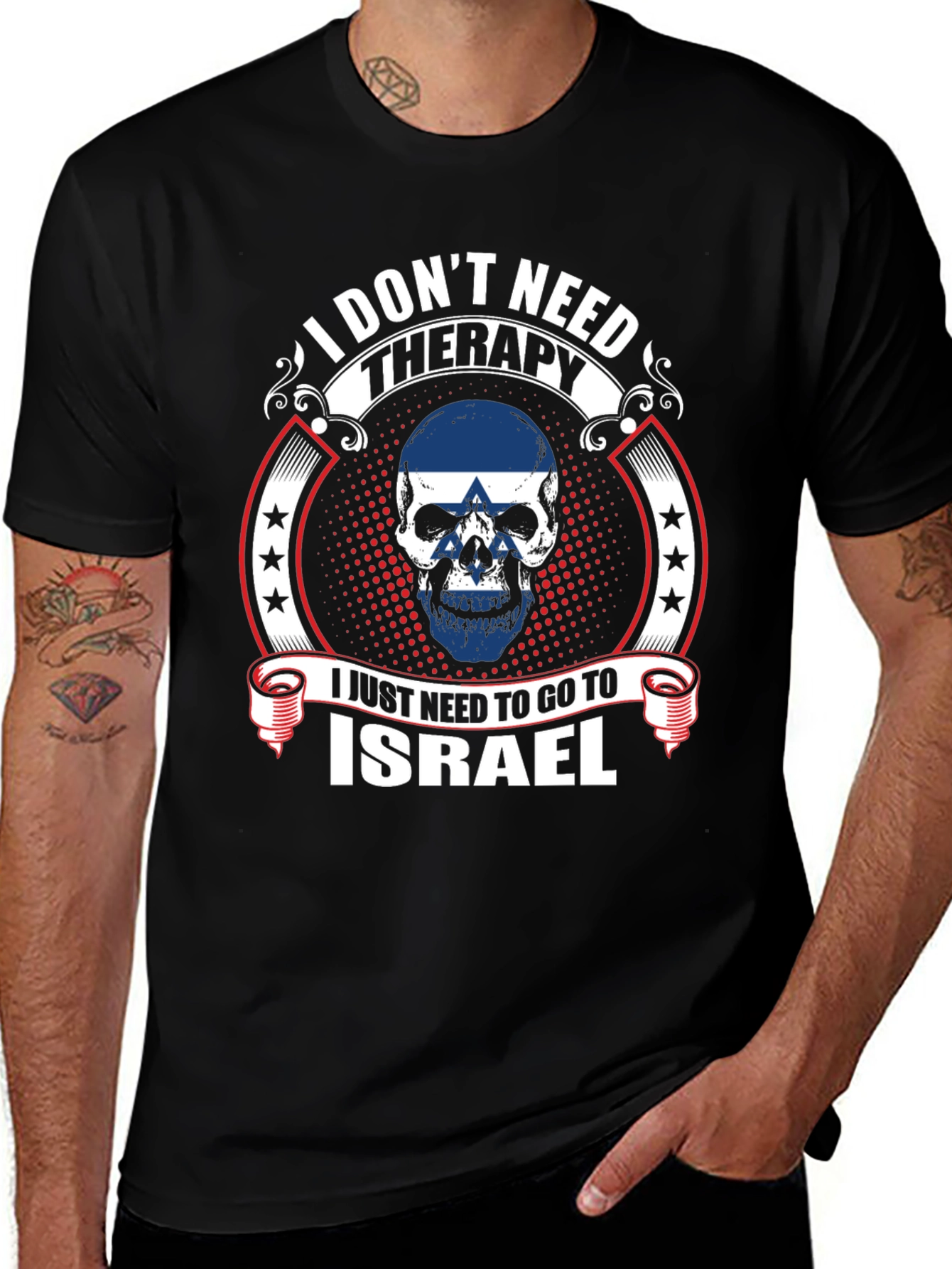 Israel Skull Graphic Tee