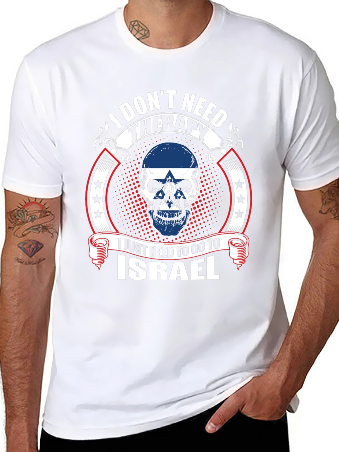 Israel Skull Graphic Tee
