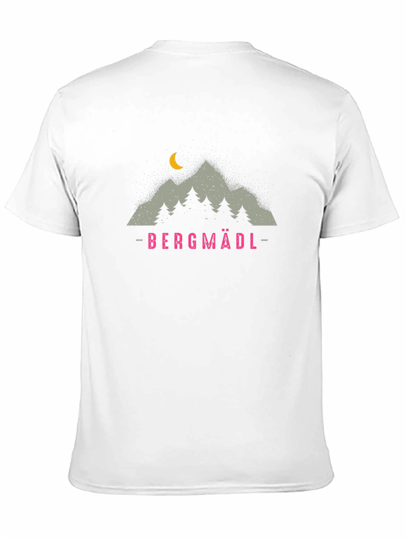 Bergmädl Mountain Graphic T-Shirt - Unisex Black Tee