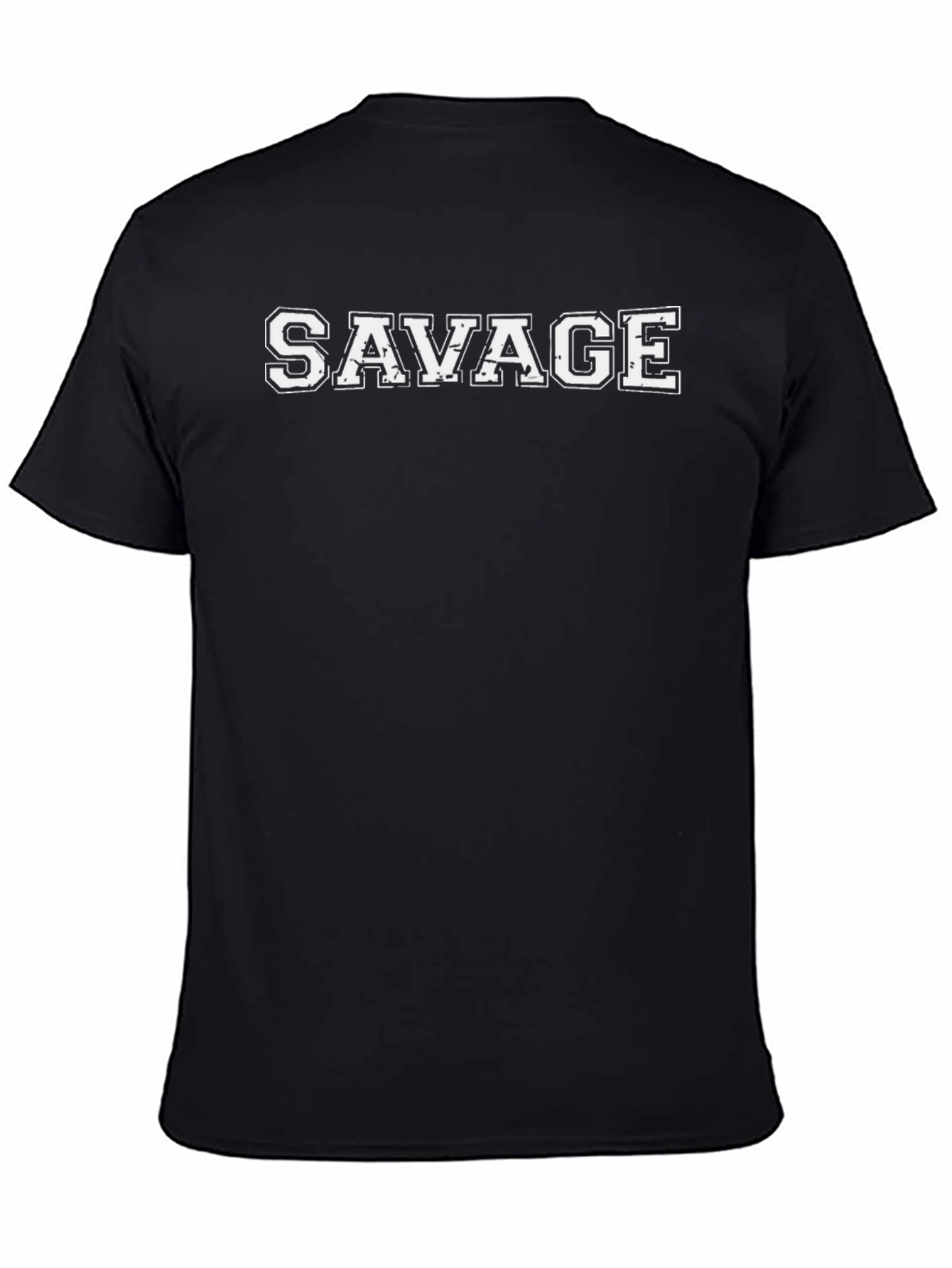 Mens Black Savage Graphic Tee