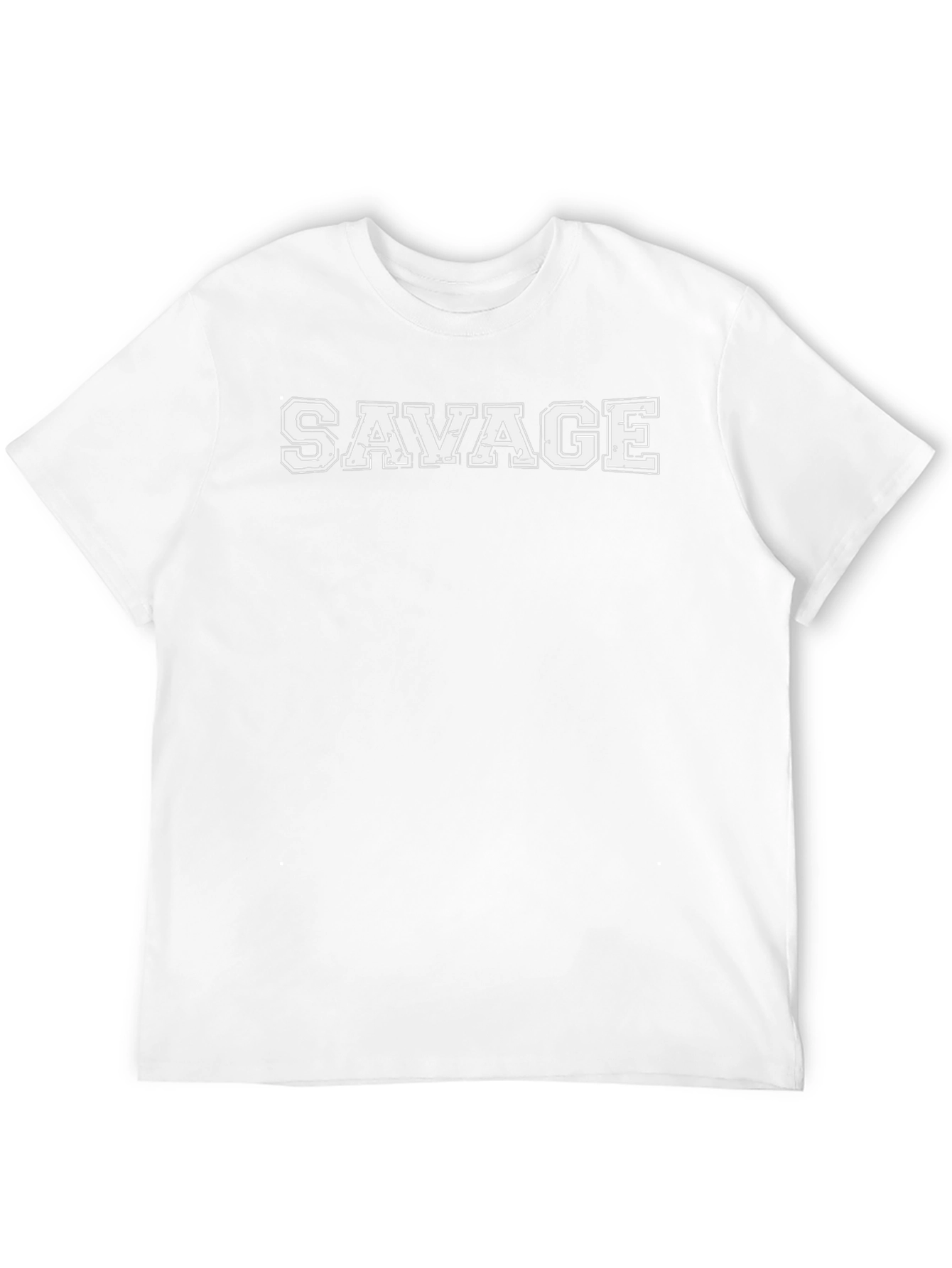 Mens Black Savage Graphic Tee