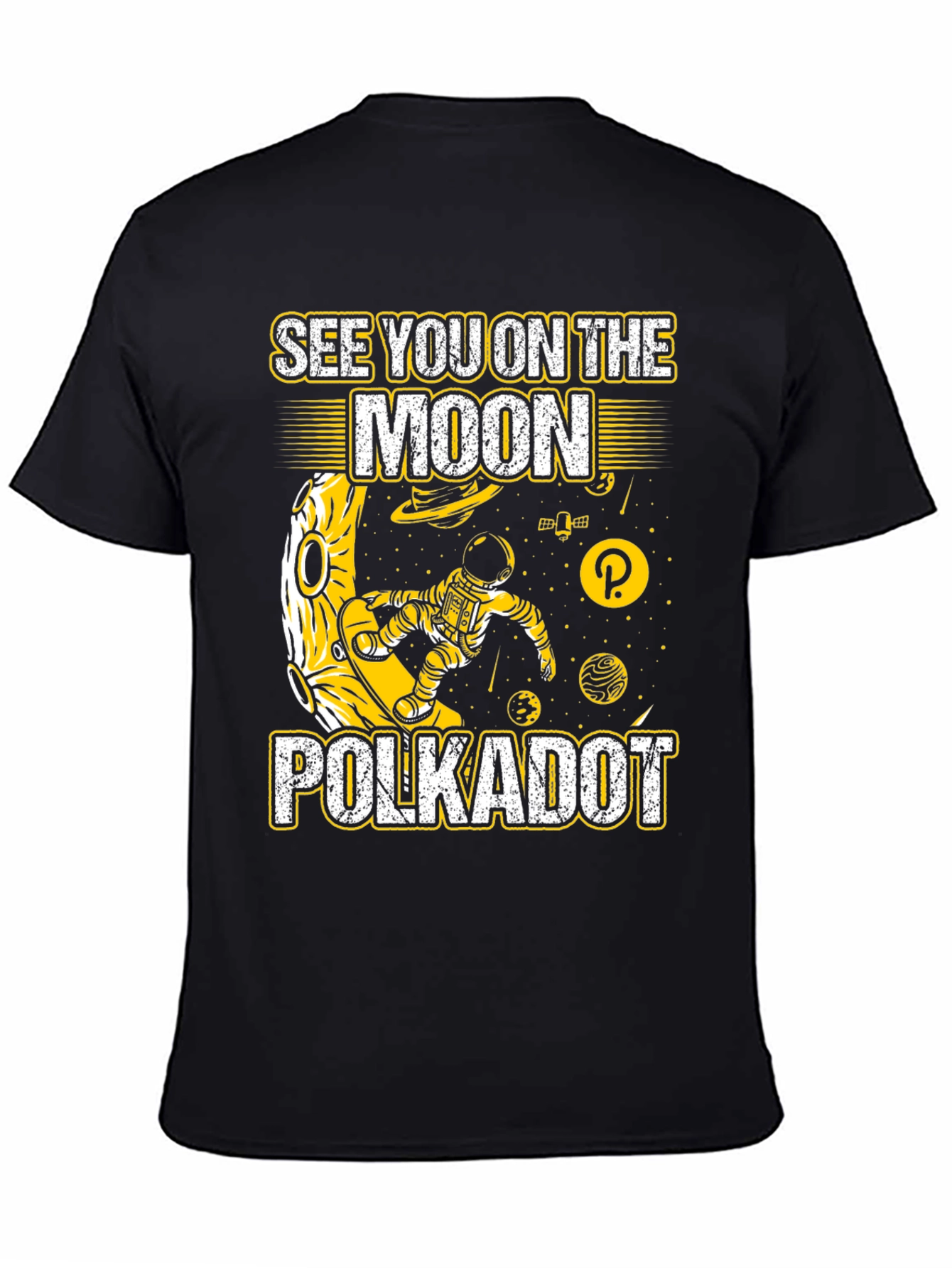 Polkadot Moon T-Shirt - Crypto Astronaut Tee