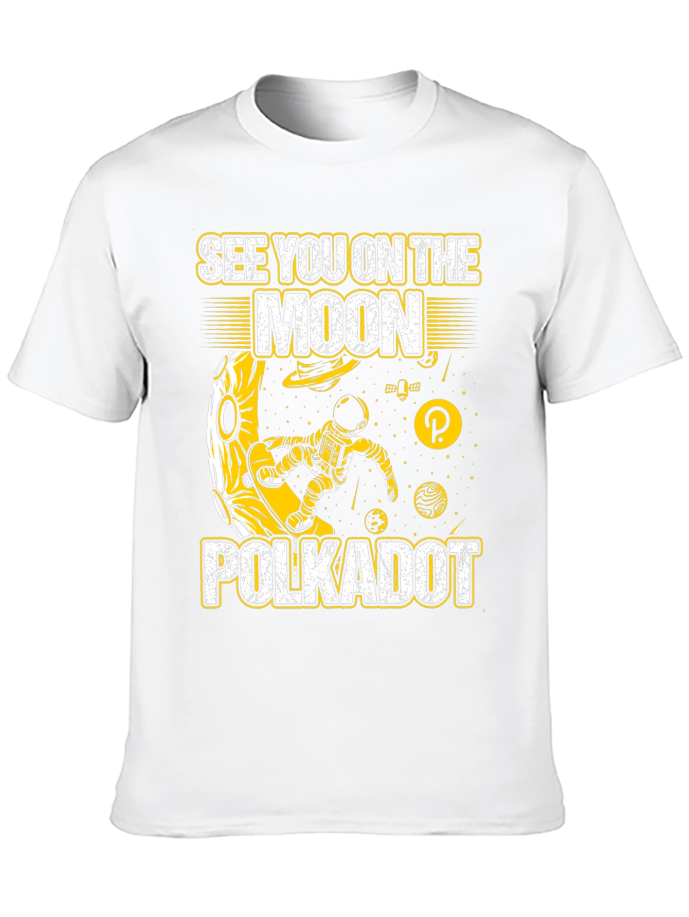 Polkadot Moon T-Shirt - Crypto Astronaut Tee
