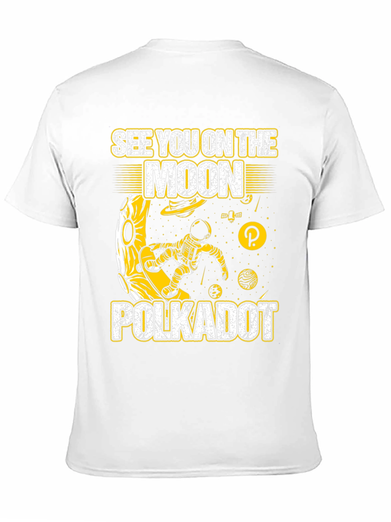 Polkadot Moon T-Shirt - Crypto Astronaut Tee