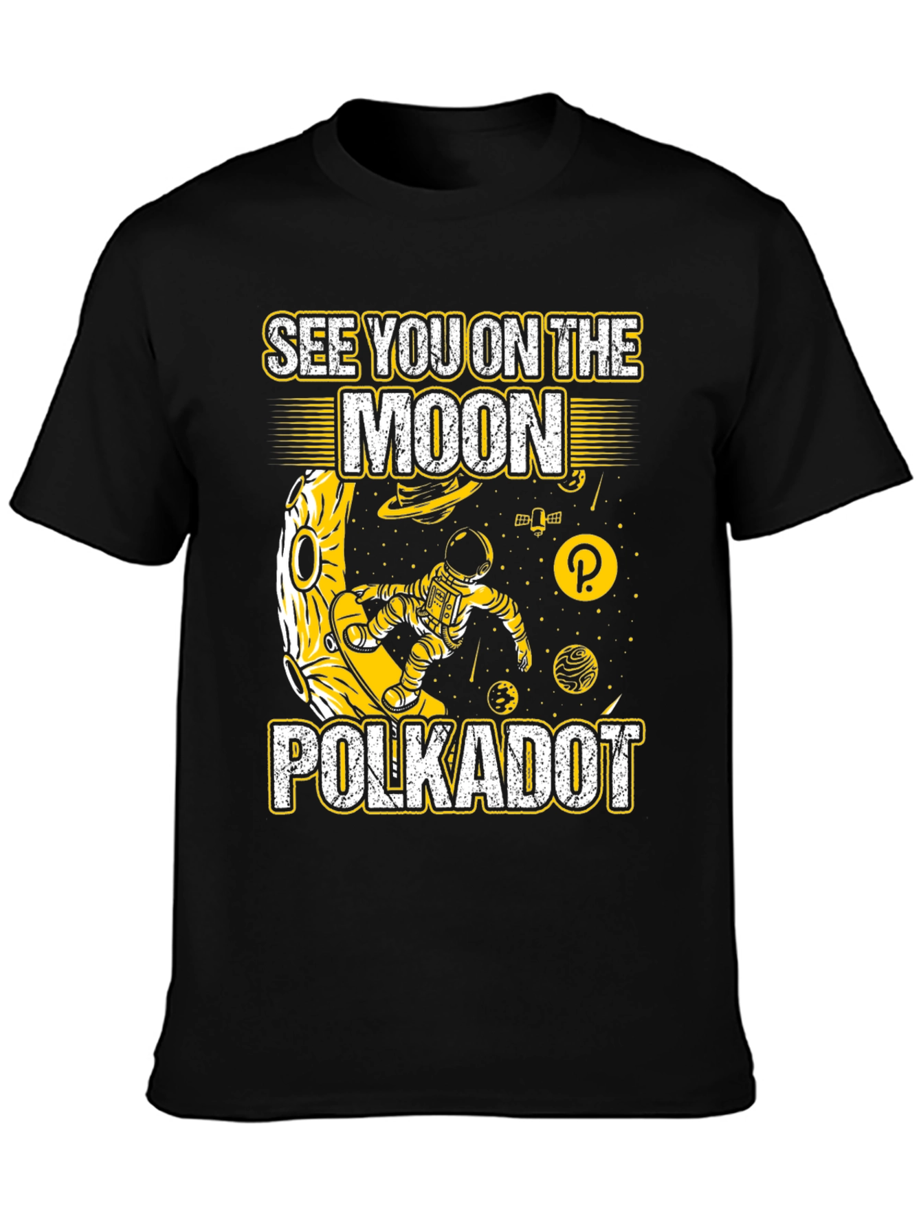 Polkadot Moon T-Shirt - Crypto Astronaut Tee