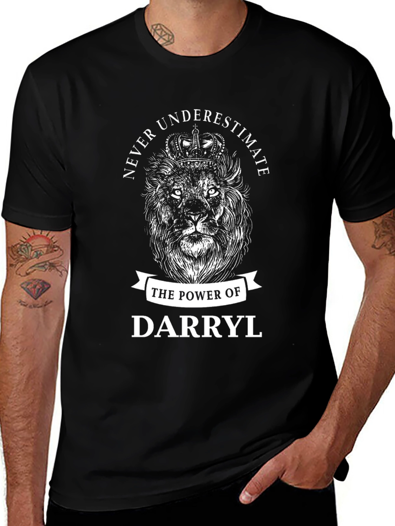 Never Underestimate Darryl Lion T-Shirt