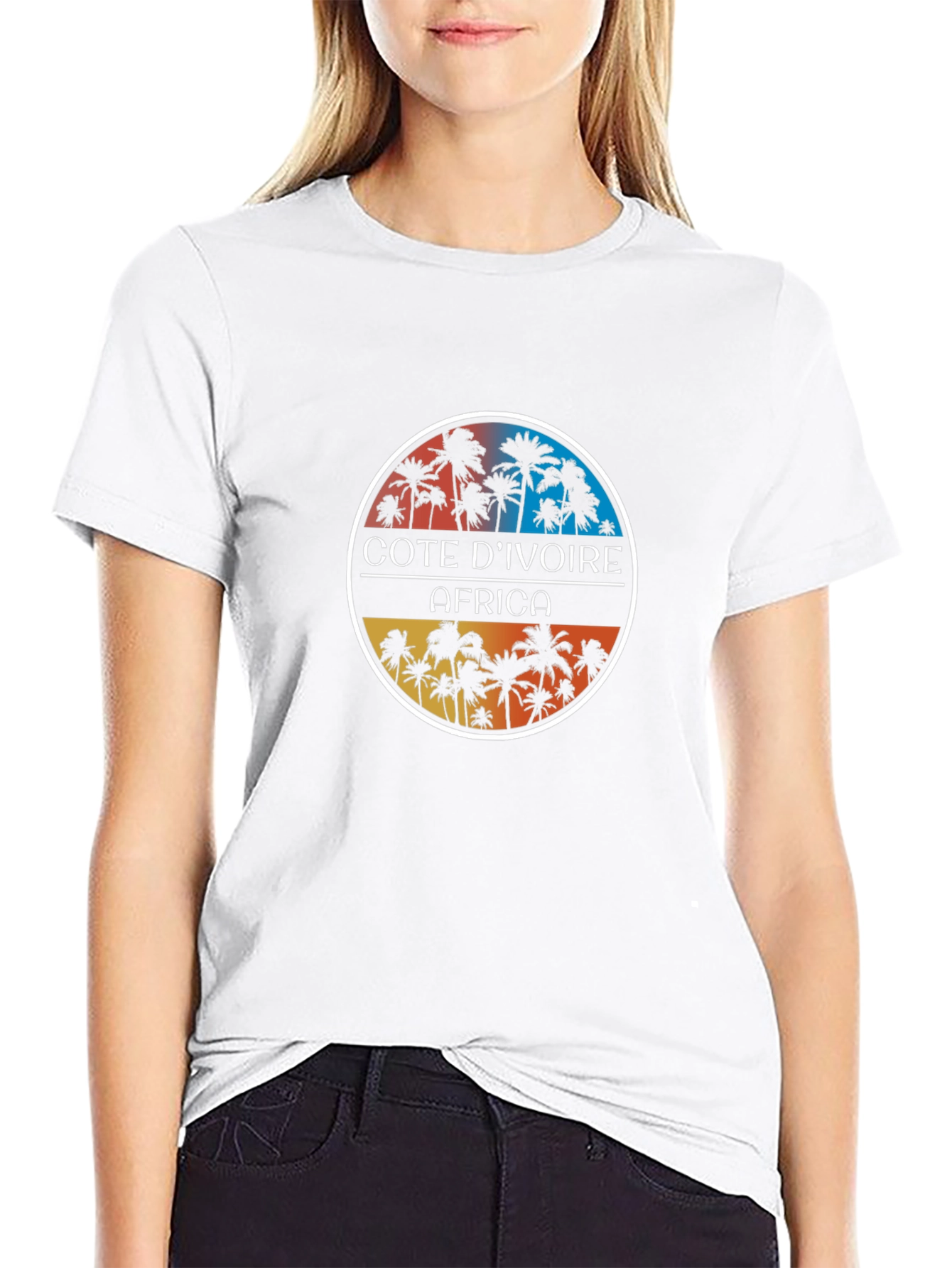 Cote DIvoire Africa Palm Tree T-Shirt