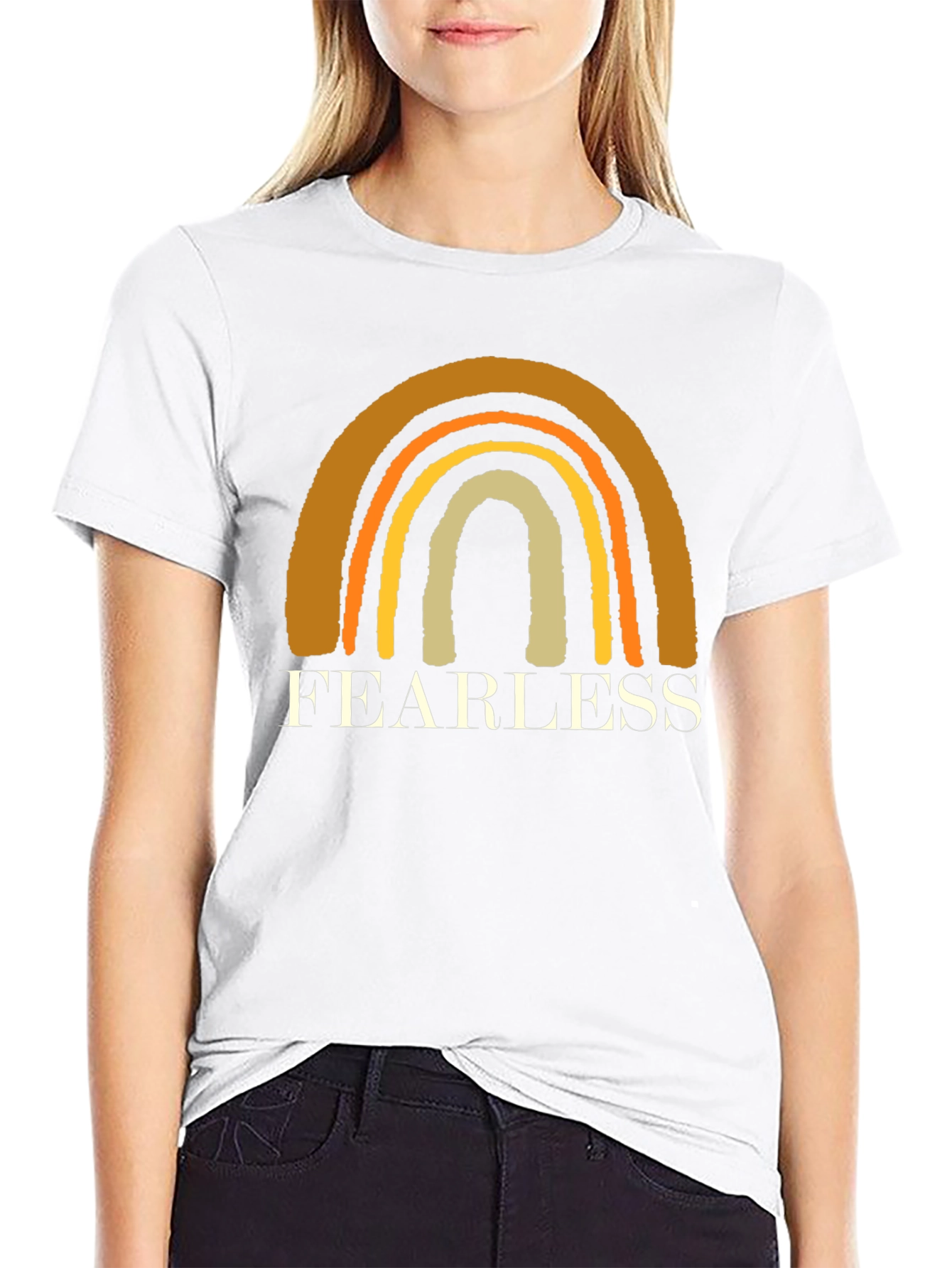 Fearless Rainbow Graphic Tee
