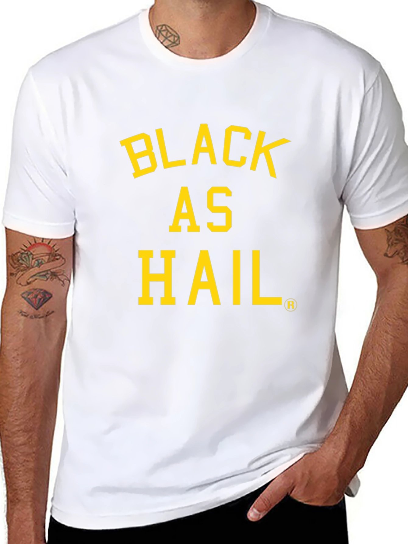 Black as Hail Graphic T-Shirt - Bold Statement Tee