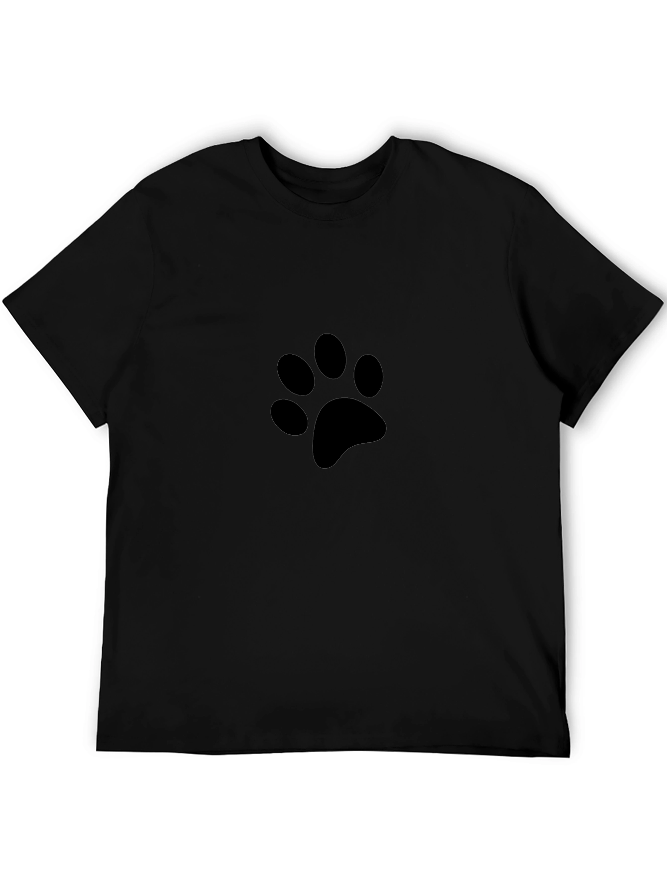 Black Paw Print T-Shirt