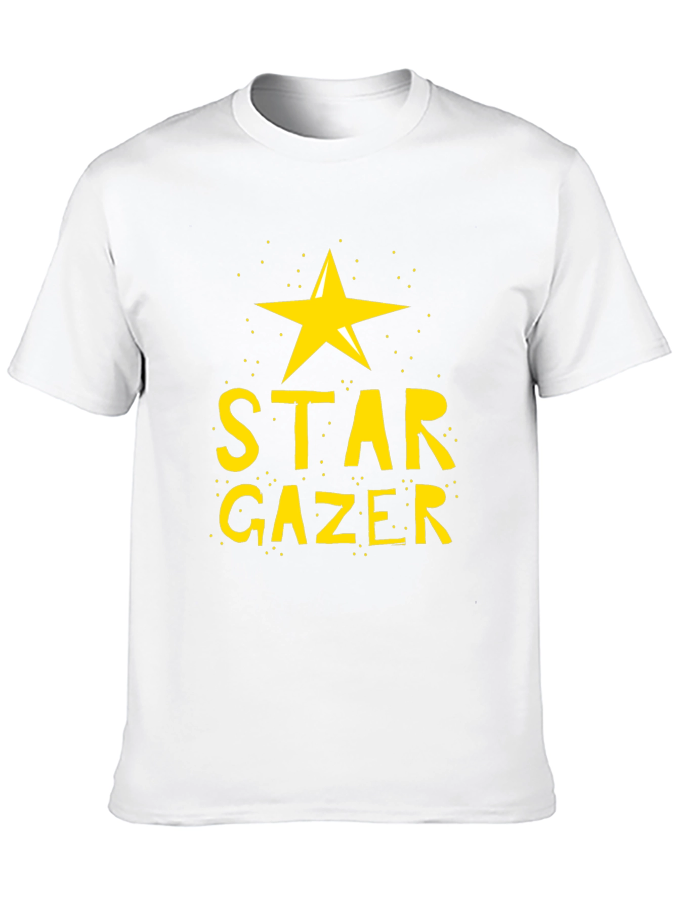 Star Gazer Black T-Shirt | Celestial Design