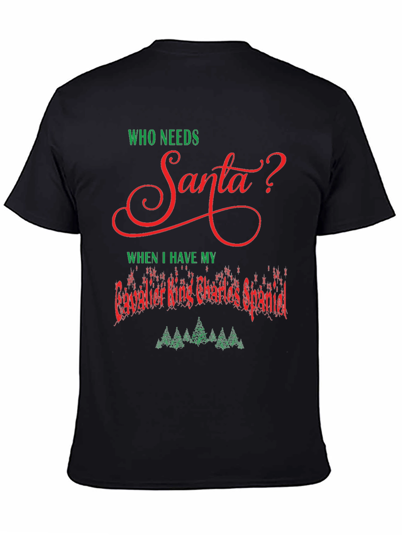 Cavalier King Charles Spaniel Santa T-Shirt