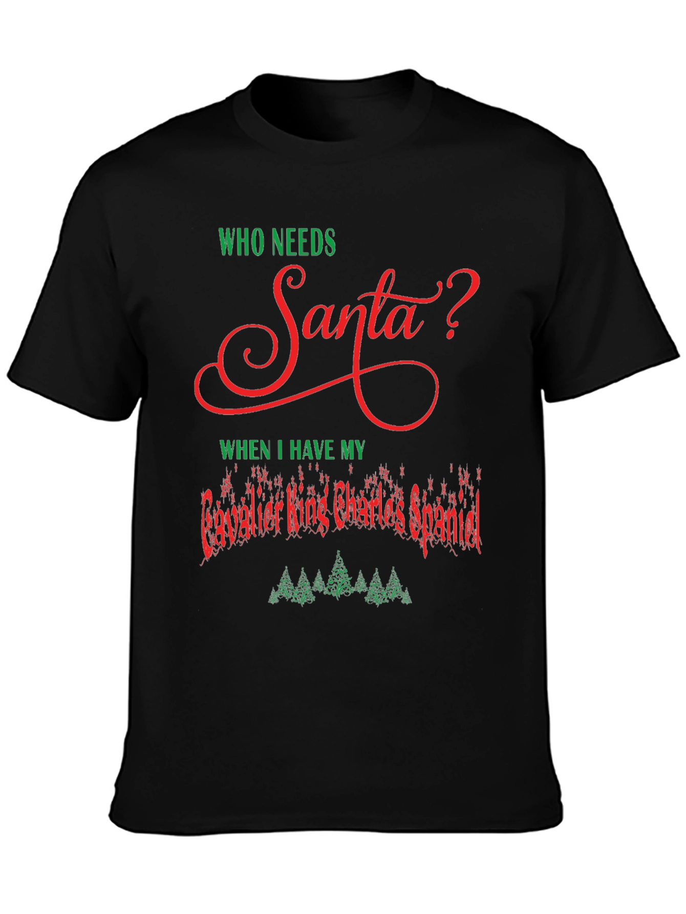 Cavalier King Charles Spaniel Santa T-Shirt