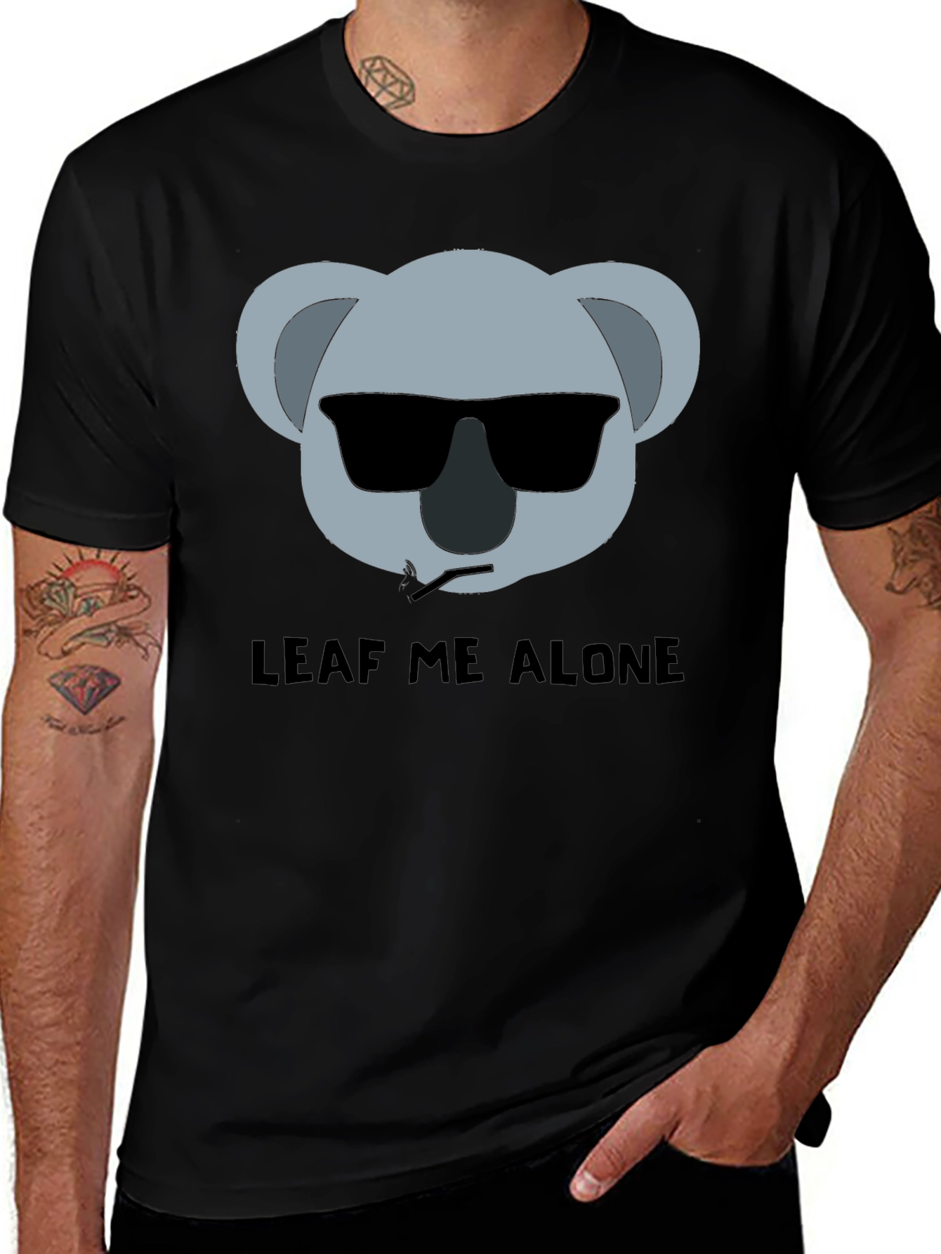 Leaf Me Alone Funny Koala T-Shirt