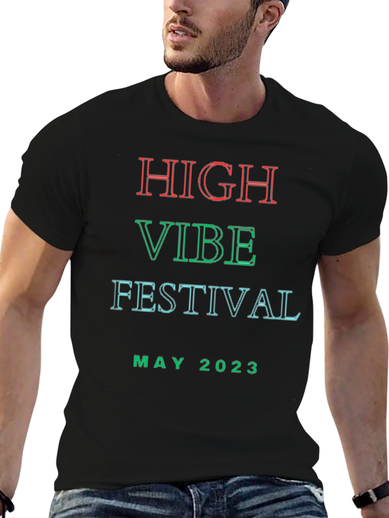 High Vibe Festival May 2023 Black T-Shirt