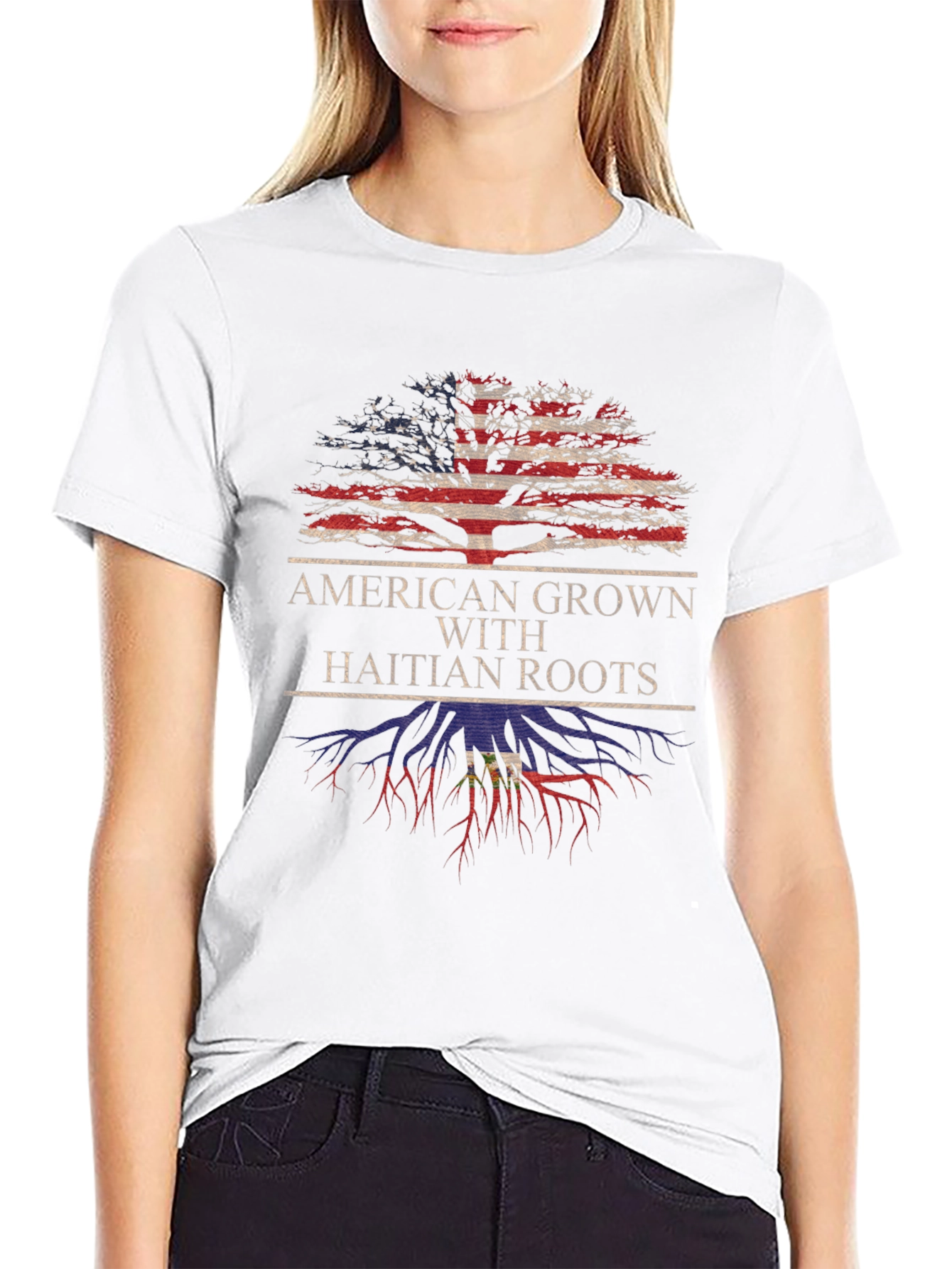 American Grown with Haitian Roots T-Shirt