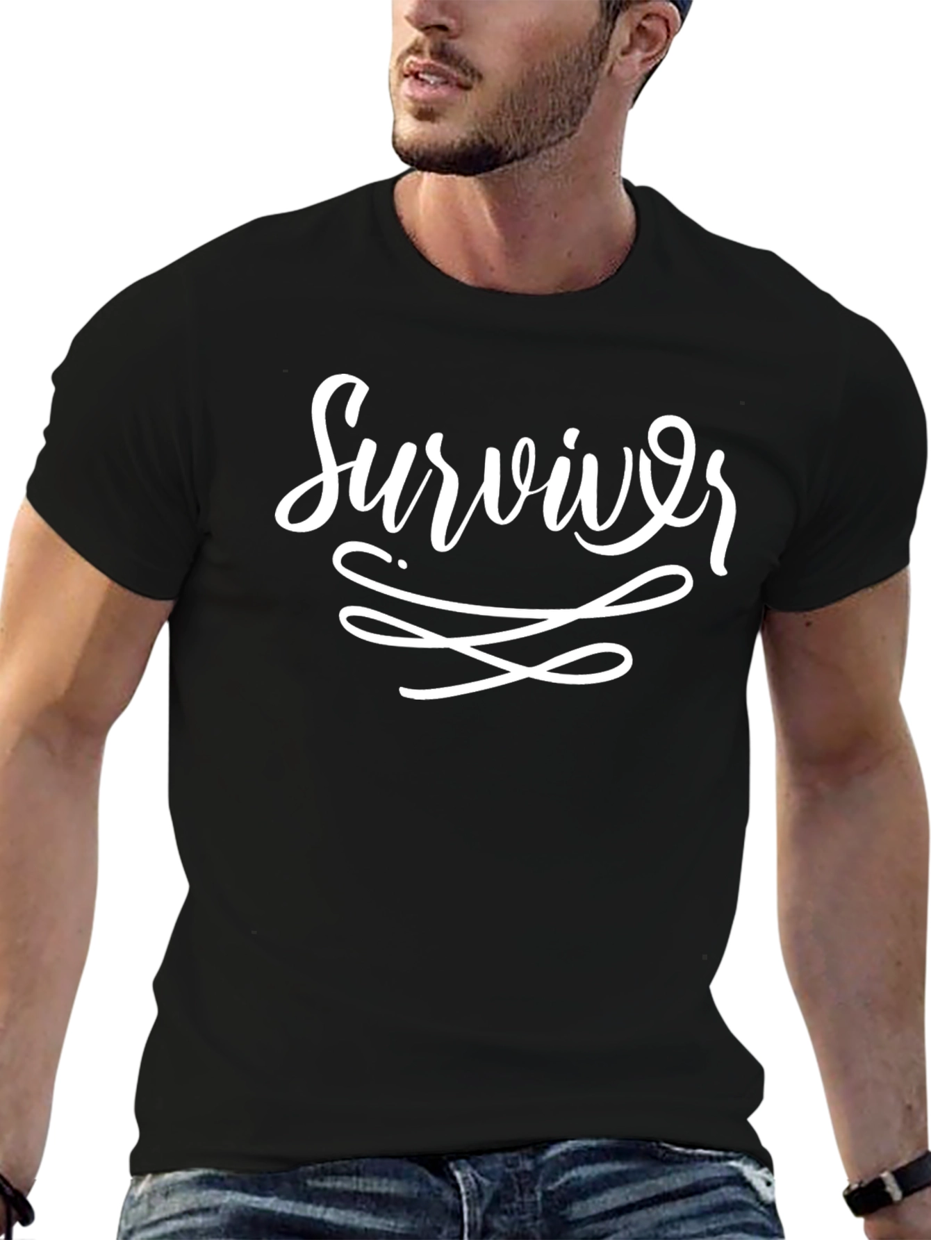 Survivor Graphic Tee - Black