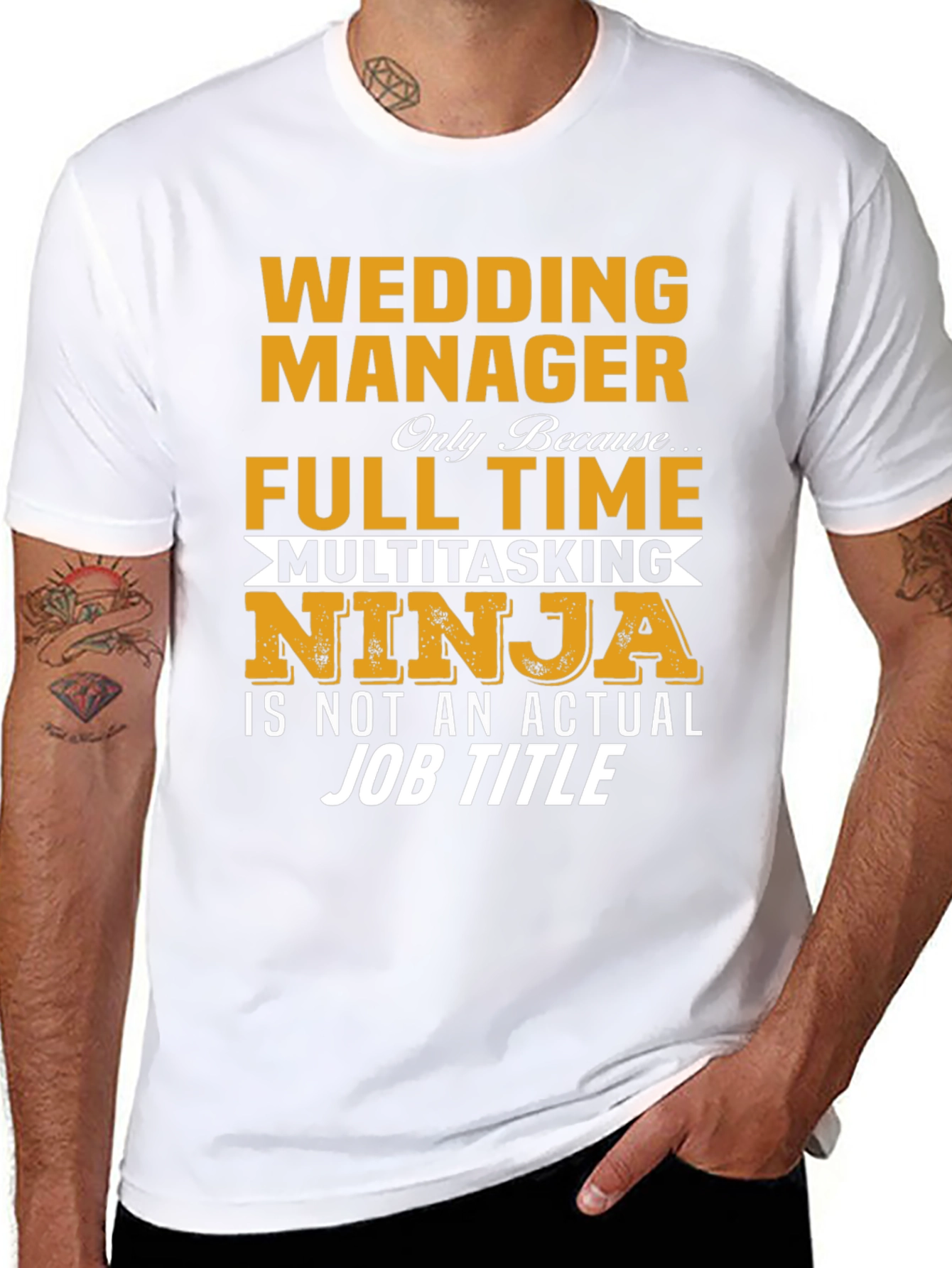 Wedding Manager Full Time Multitasking Ninja T-Shirt