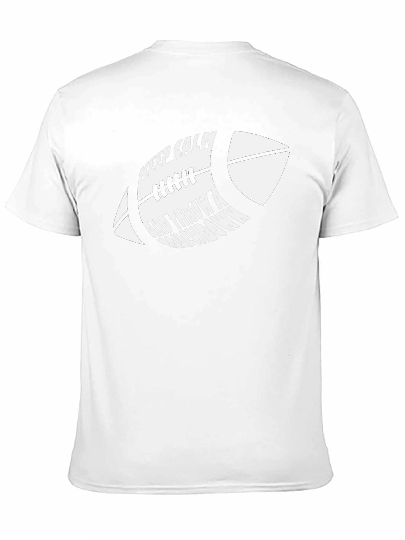 Keep Calm Football T-Shirt - Throw a Touchdown