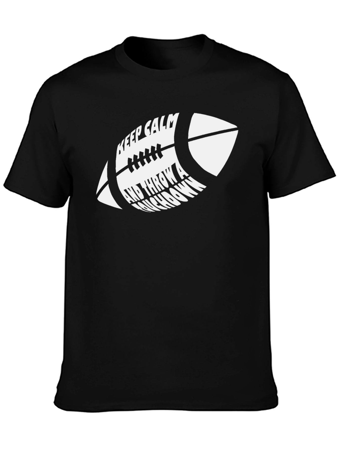 Keep Calm Football T-Shirt - Throw a Touchdown