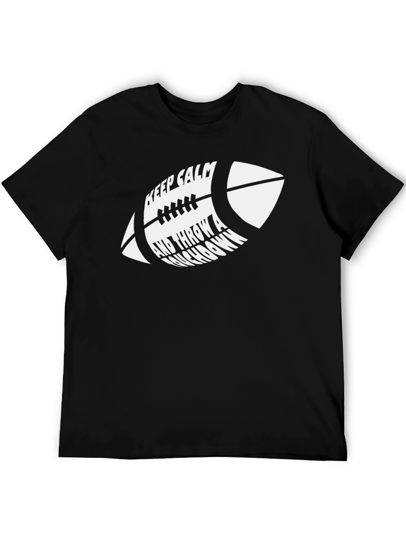 Keep Calm Football T-Shirt - Throw a Touchdown
