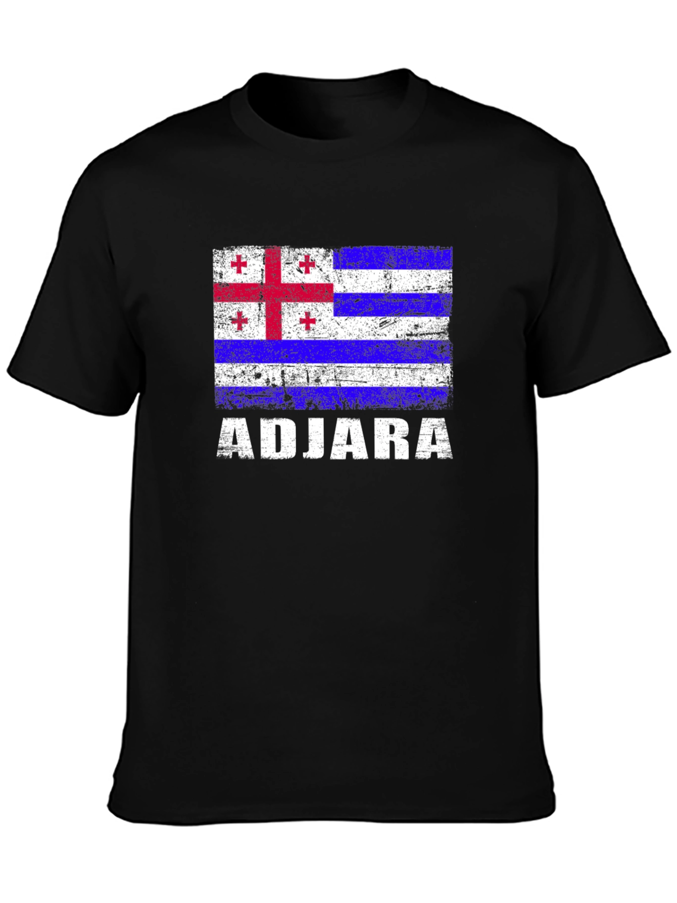Adjara Flag T-Shirt - Black Cotton Tee