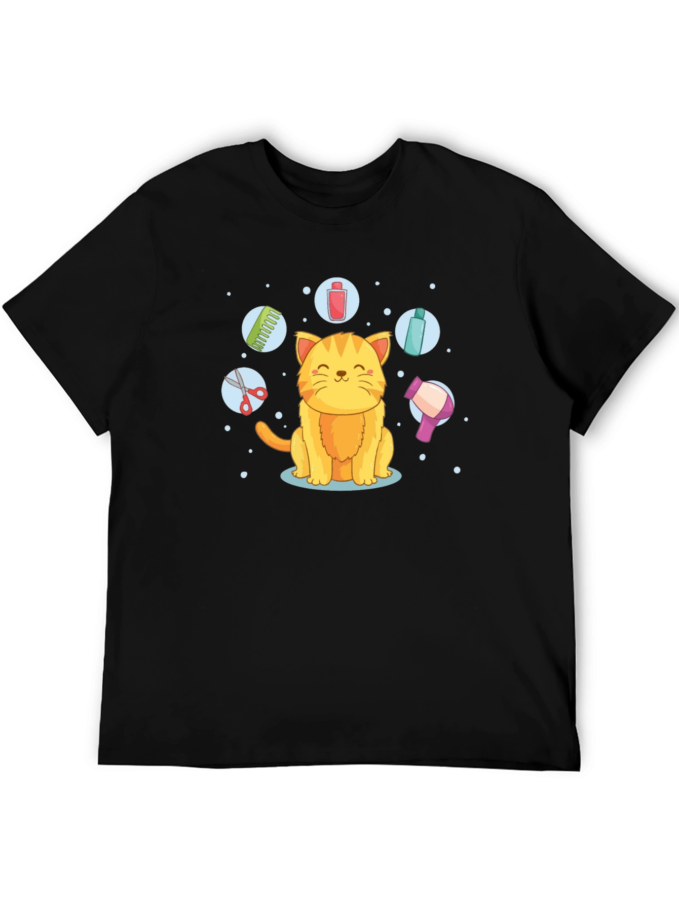 Cat Groomer T-Shirt - Cute Kitten Design