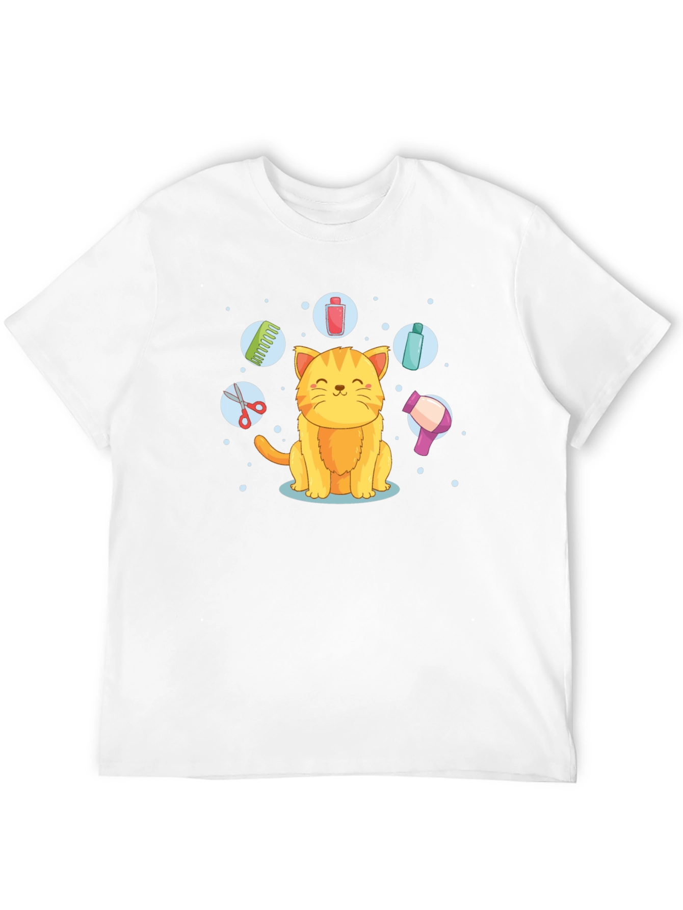Cat Groomer T-Shirt - Cute Kitten Design