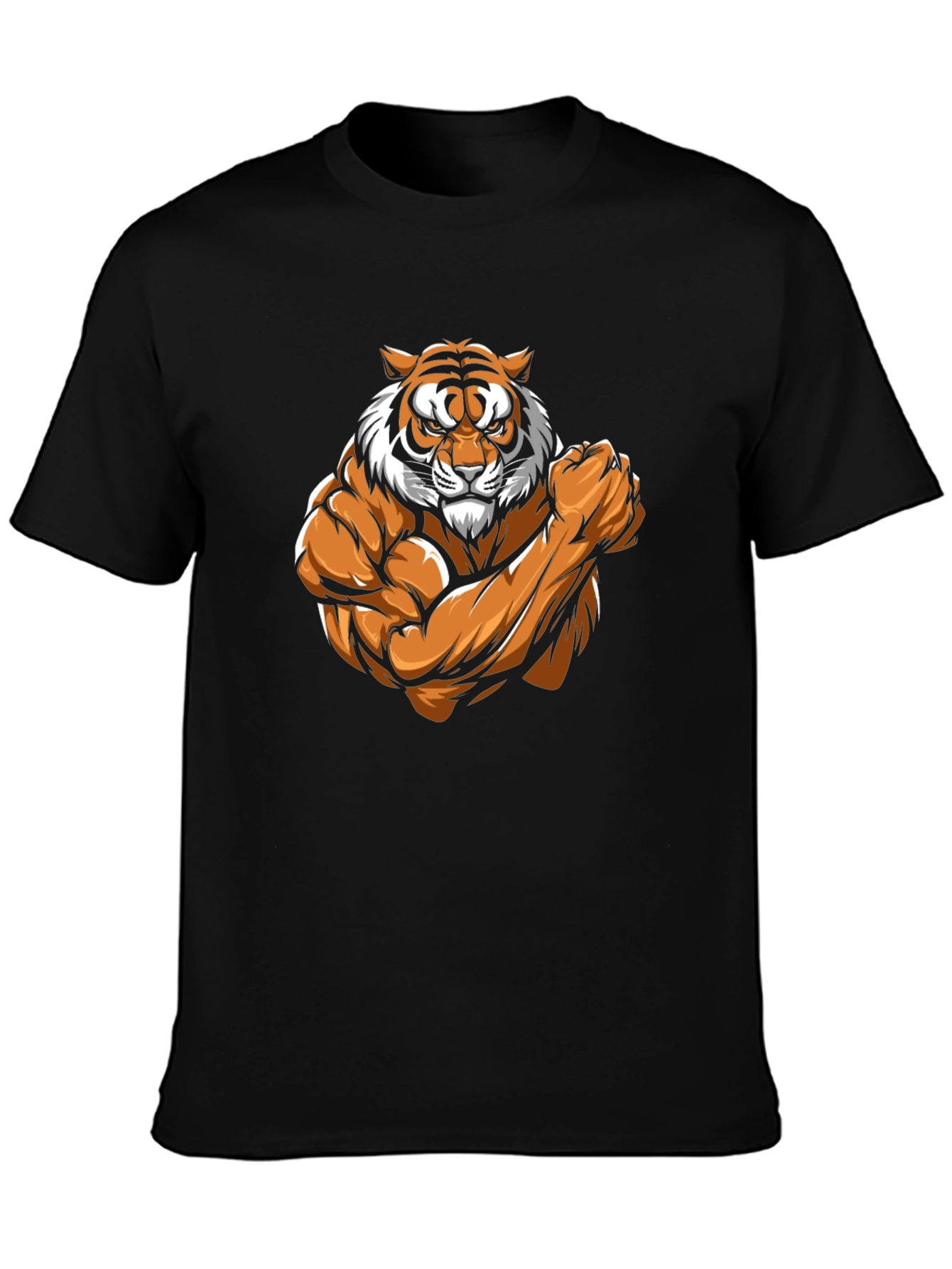Black Tiger Muscle Graphic Tee