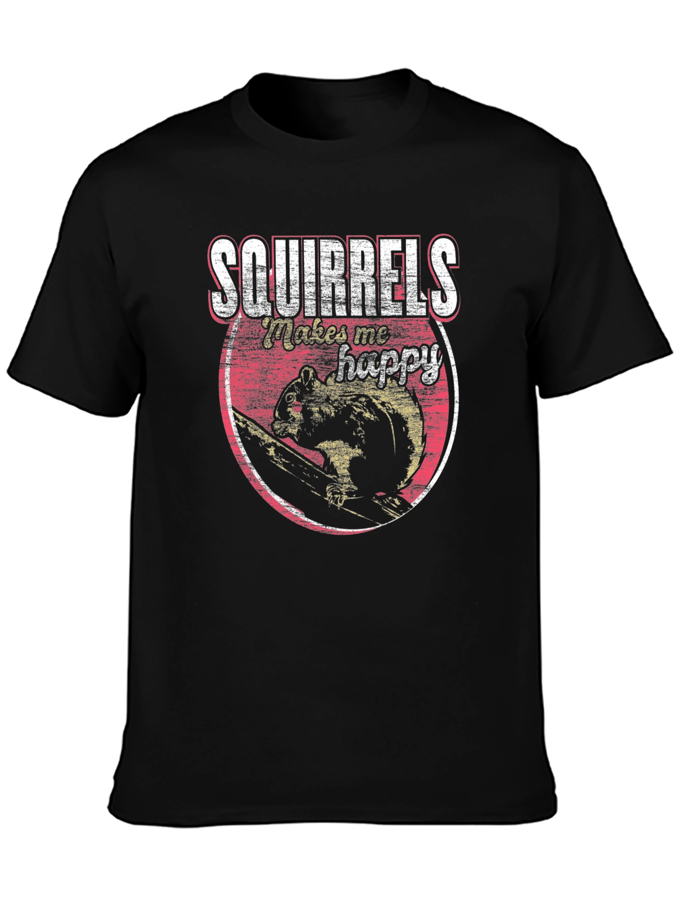 Squirrels Make Me Happy Graphic Tee
