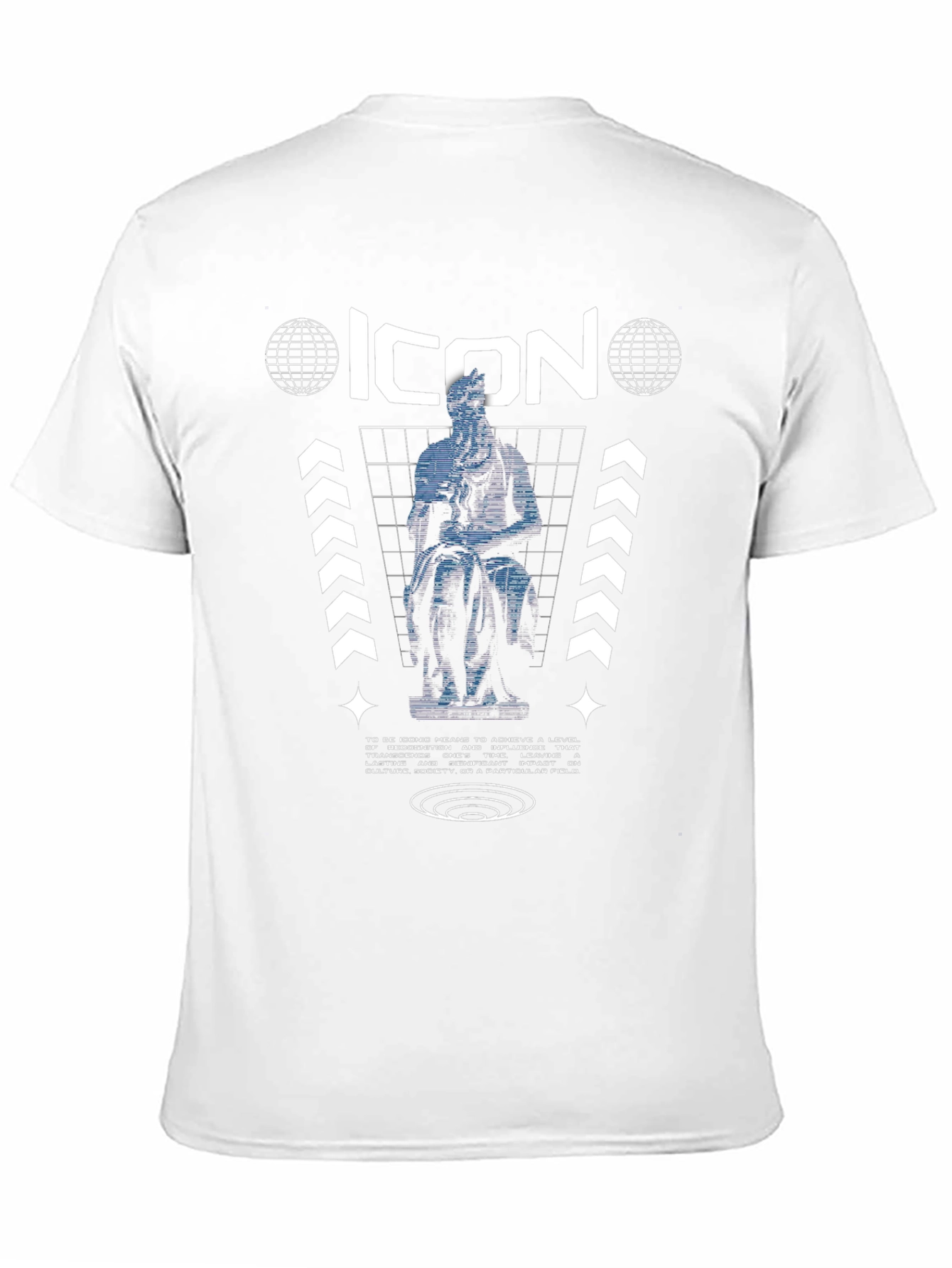 Iconic Moses Statue Graphic Print Tee