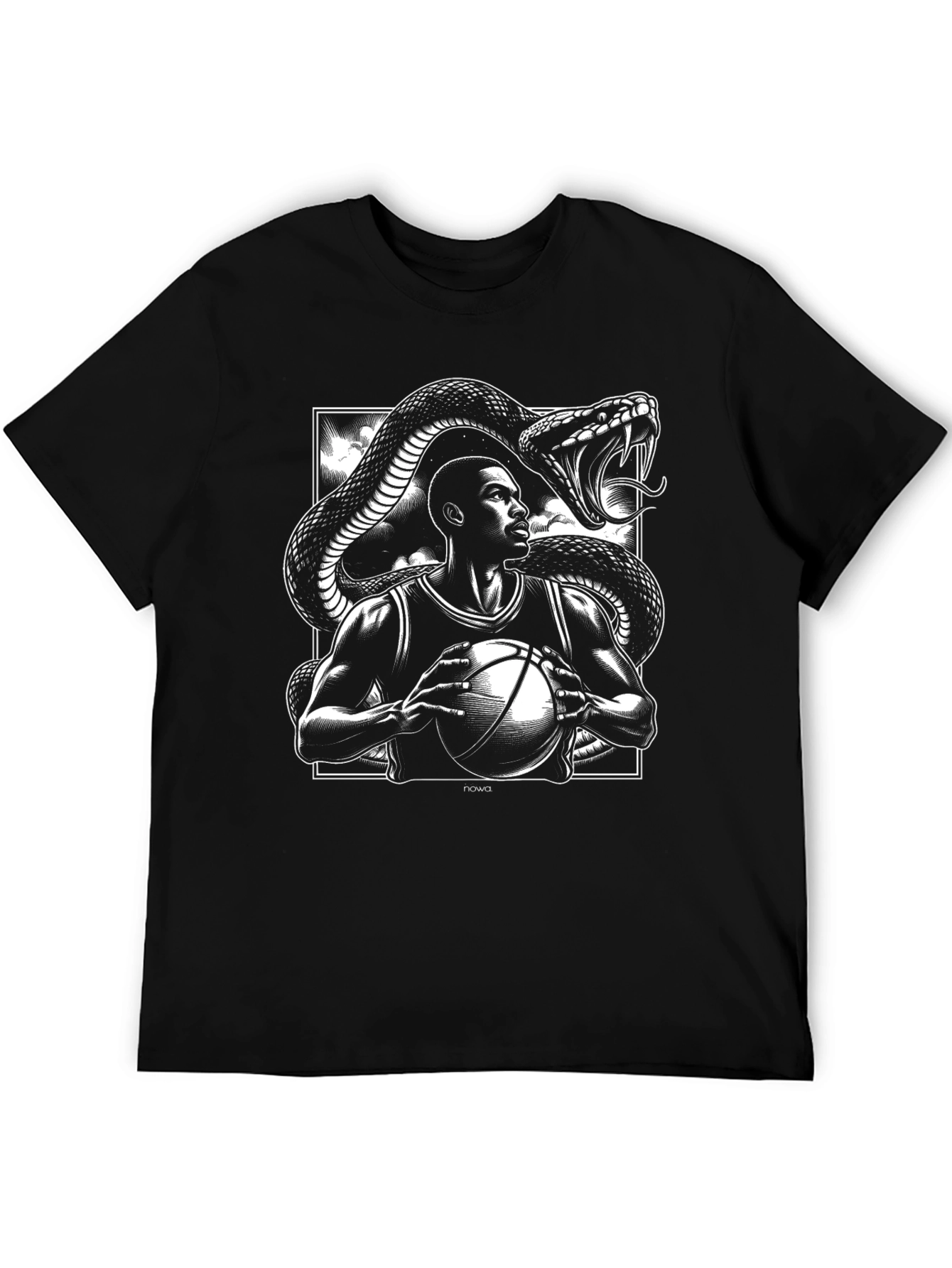 Basketball Player and Snake Graphic Tee