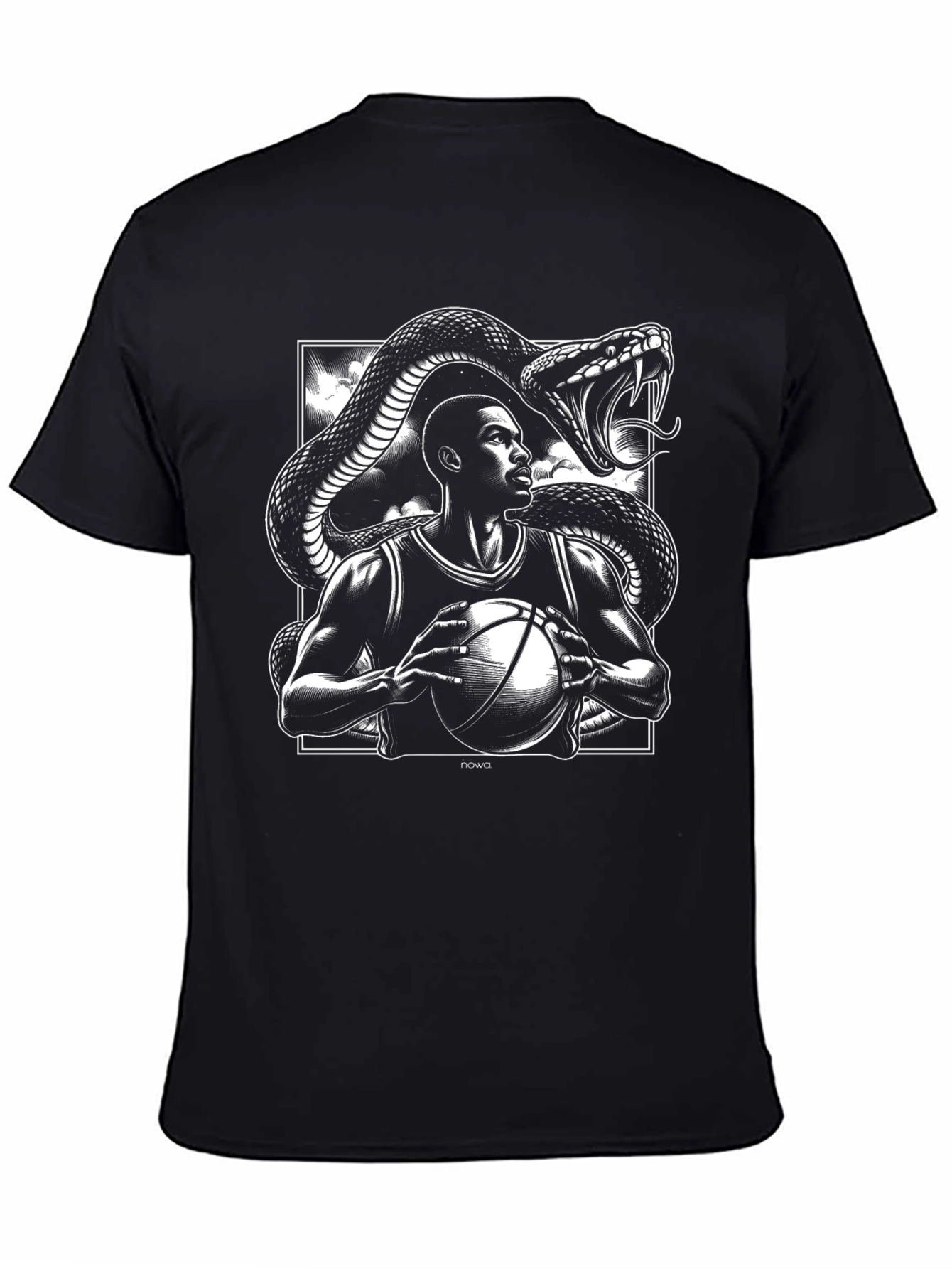 Basketball Player and Snake Graphic Tee