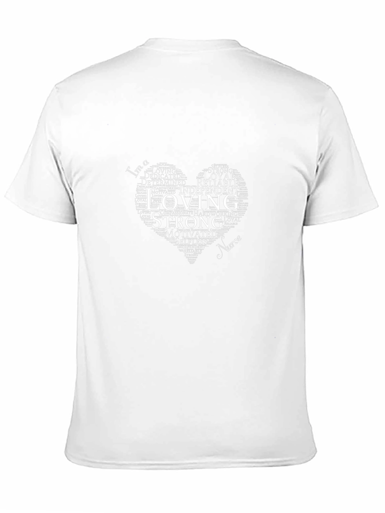 Nurse Heart Word Art T-Shirt