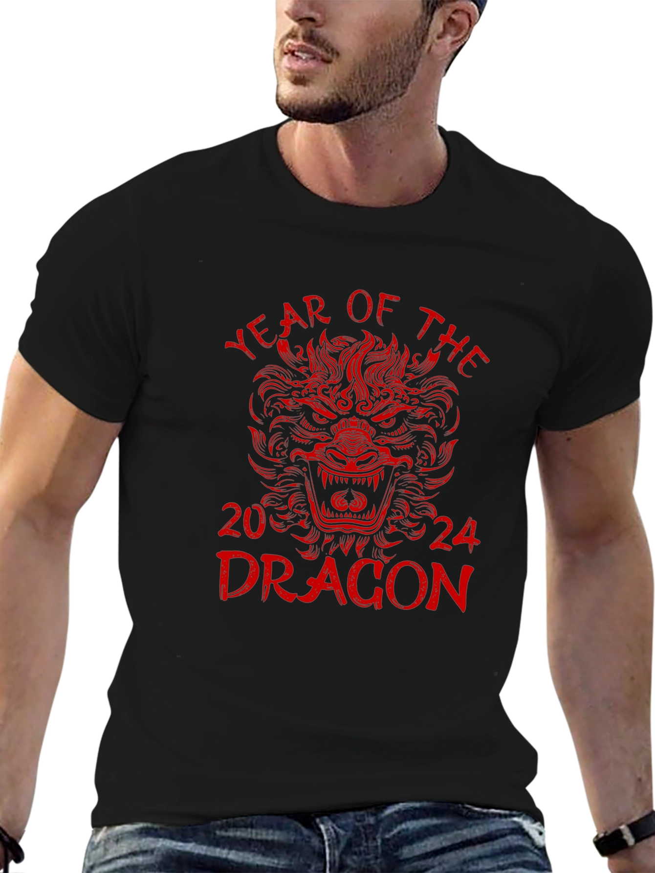 Year of the Dragon 2024 Black T-Shirt
